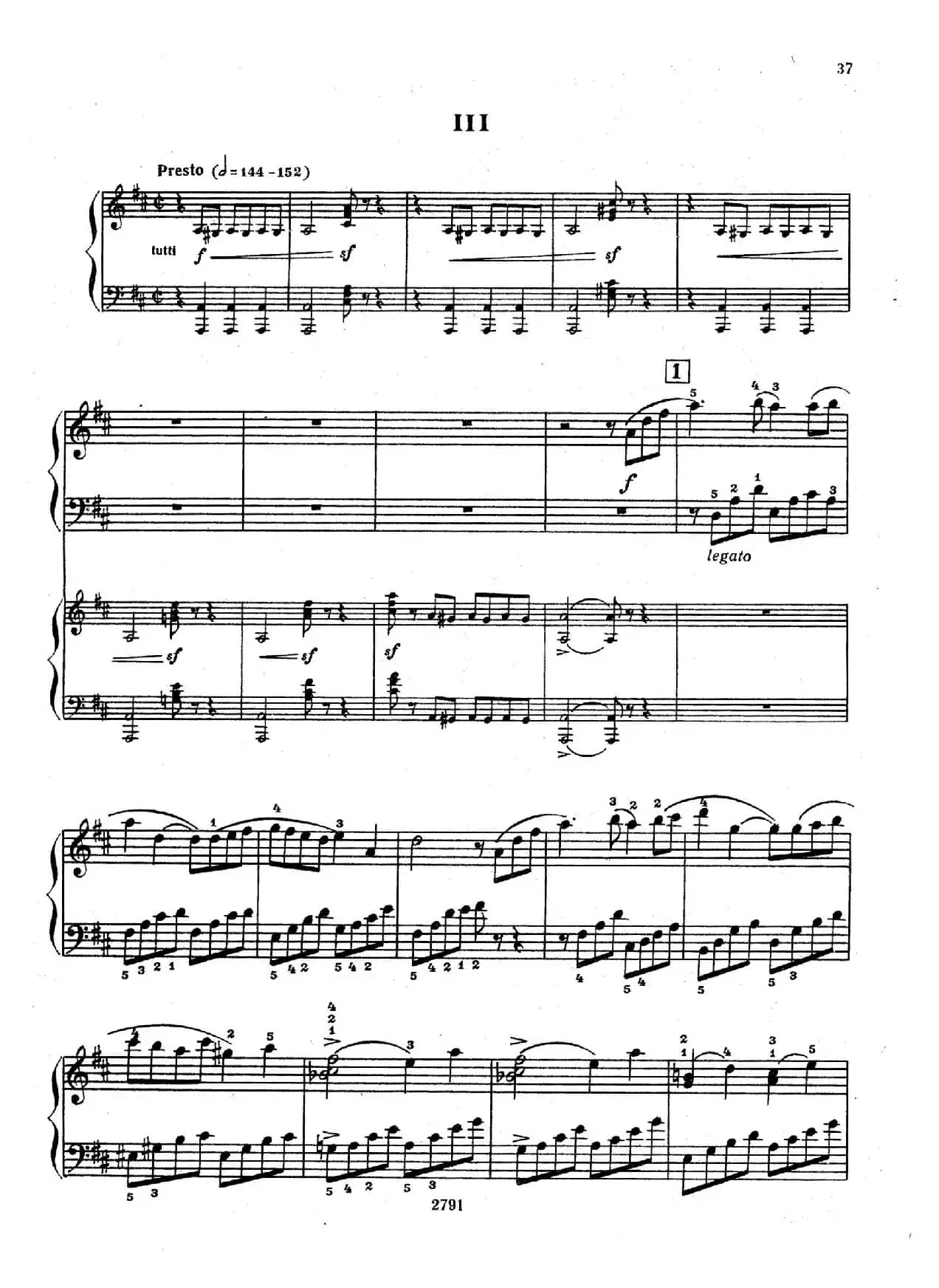 Piano Concerto No.3 in D major, Youth Op.50 - 2 pianos（D大调第三钢琴协奏曲“为青少年而作”Op.50·双钢琴）