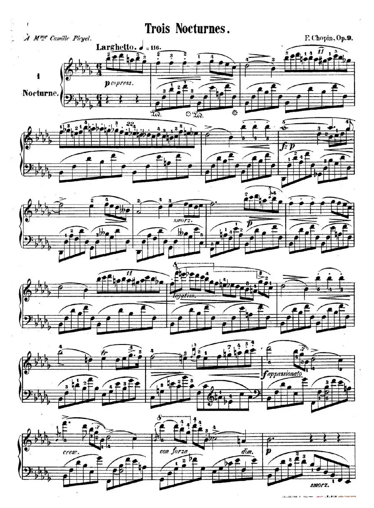 3 Nocturnes Op.9(3首夜曲·1)