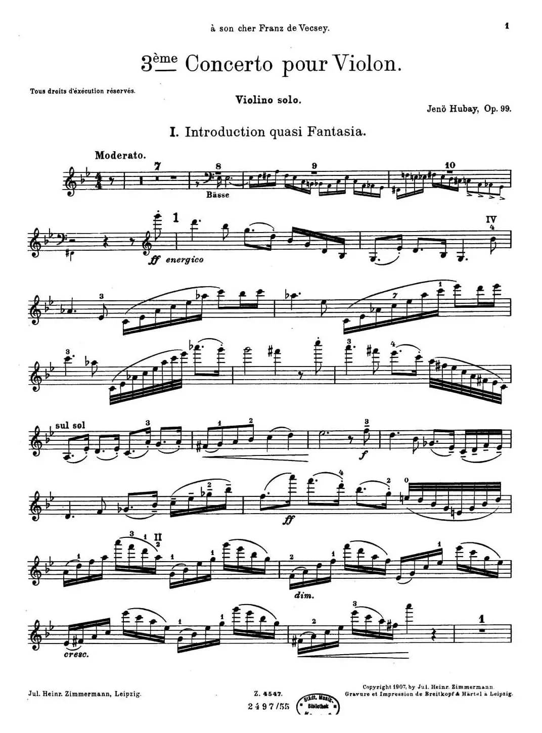 第3号小提琴协奏曲 Op.99（violin concerto no.3）