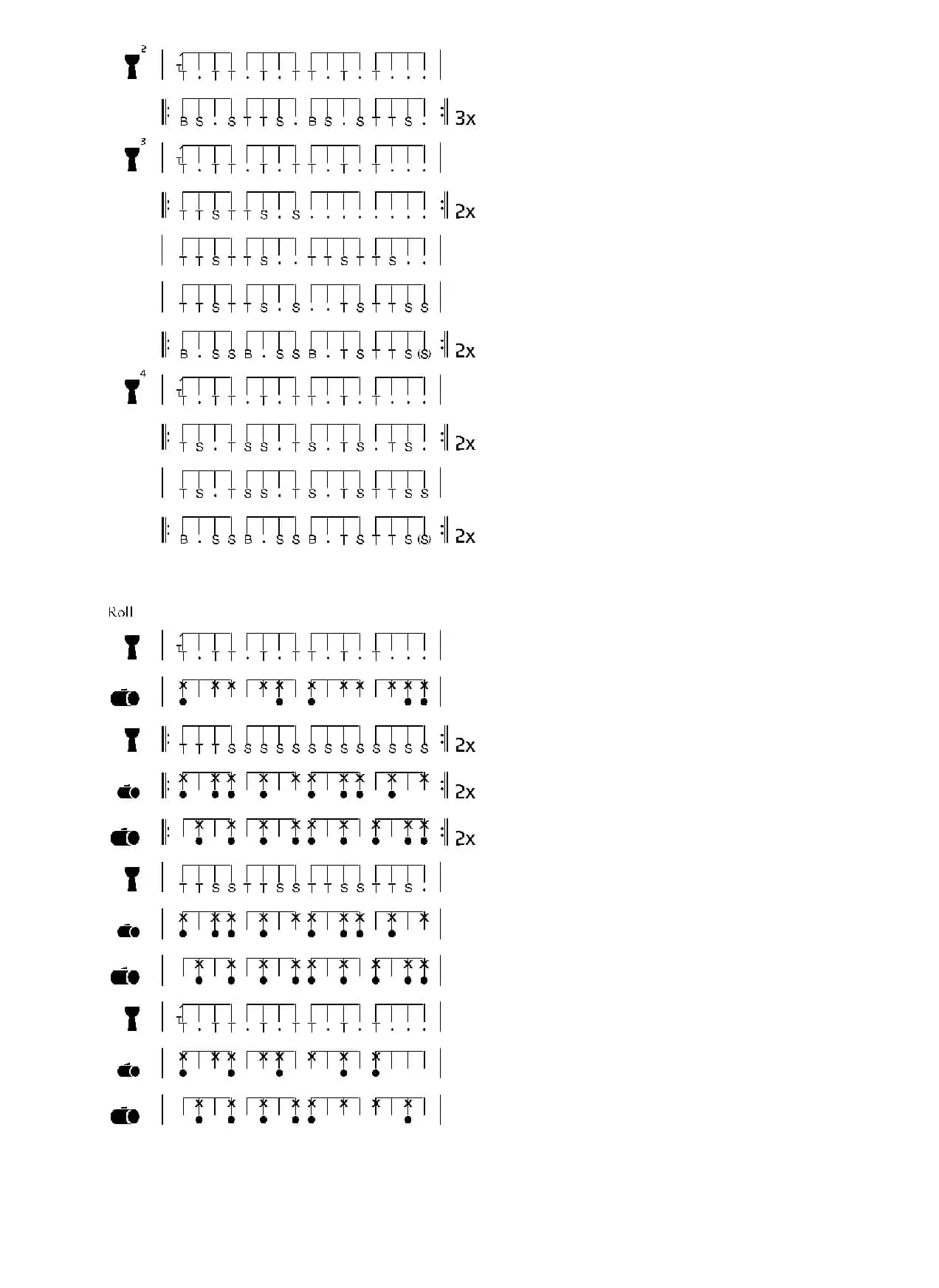 Bala Kulandyan（非洲手鼓谱）