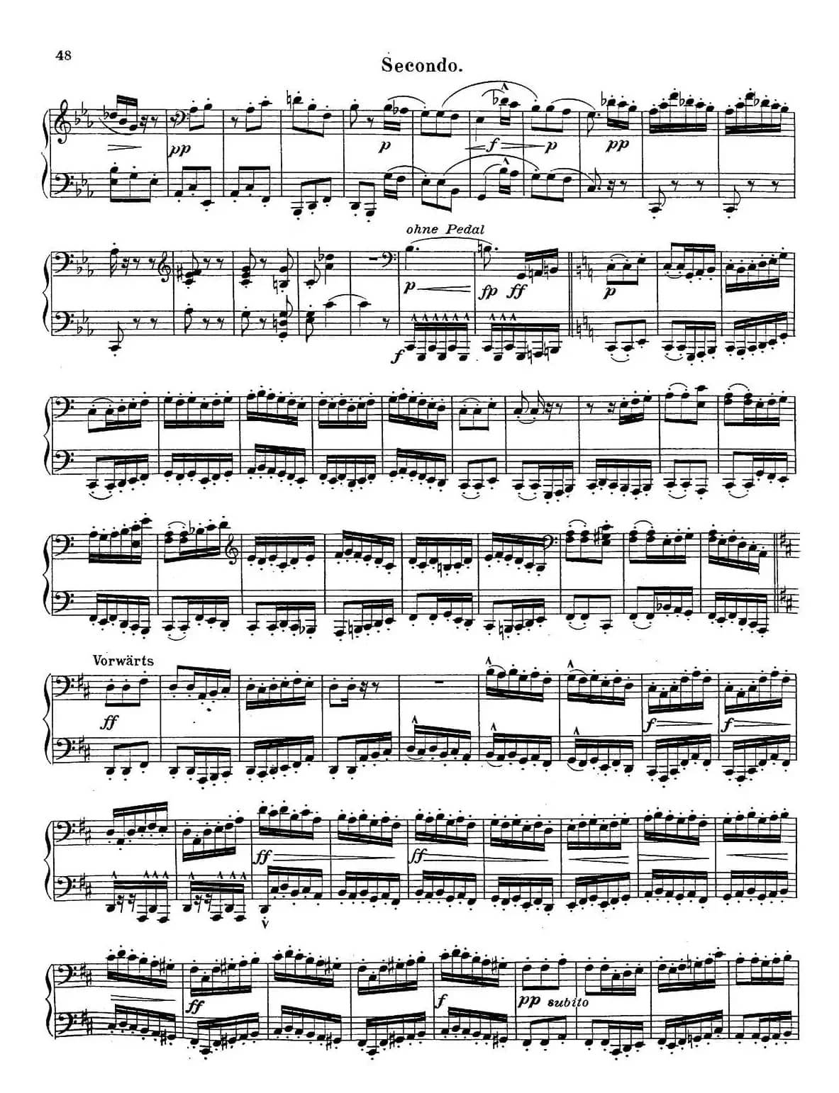 c小调第二交响曲“复活”（Ⅲ）（改编四手联弹版）