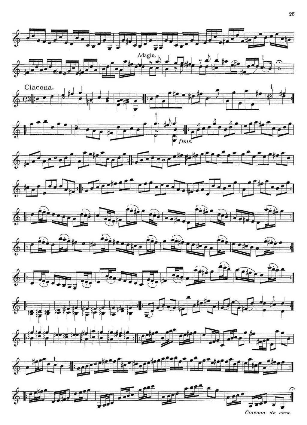 Biber Violin Sonata VII