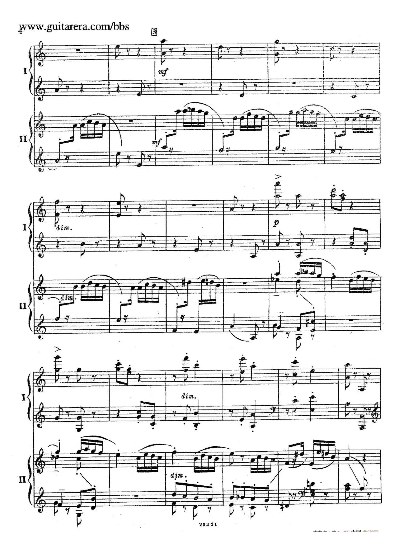 Rhapsody On A Theme Of Paganini Op.43（帕格尼尼主题狂想曲·双钢琴）（P1——20）