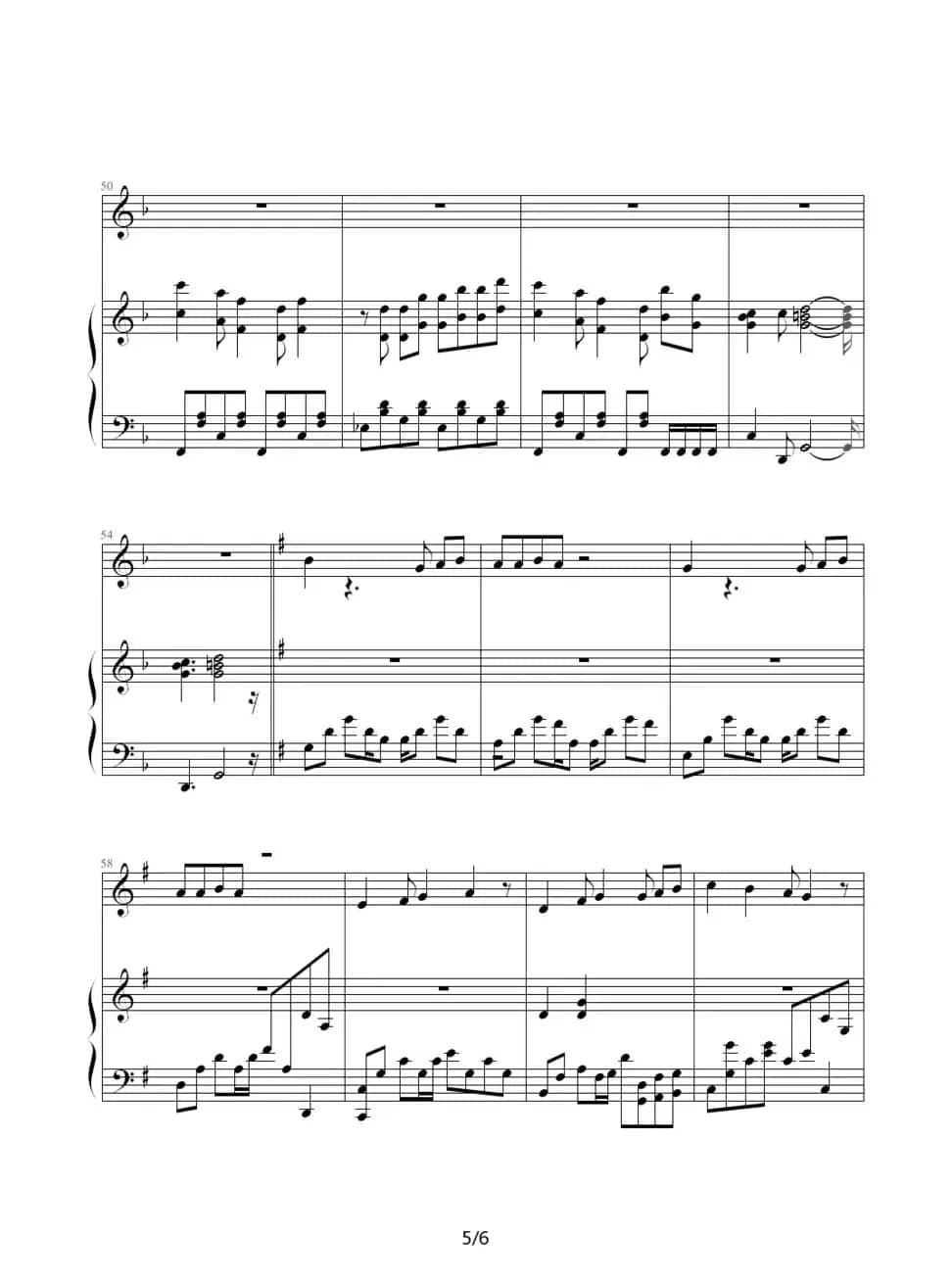 花香（电视剧《薰衣草》主题曲）（钢琴伴奏谱）