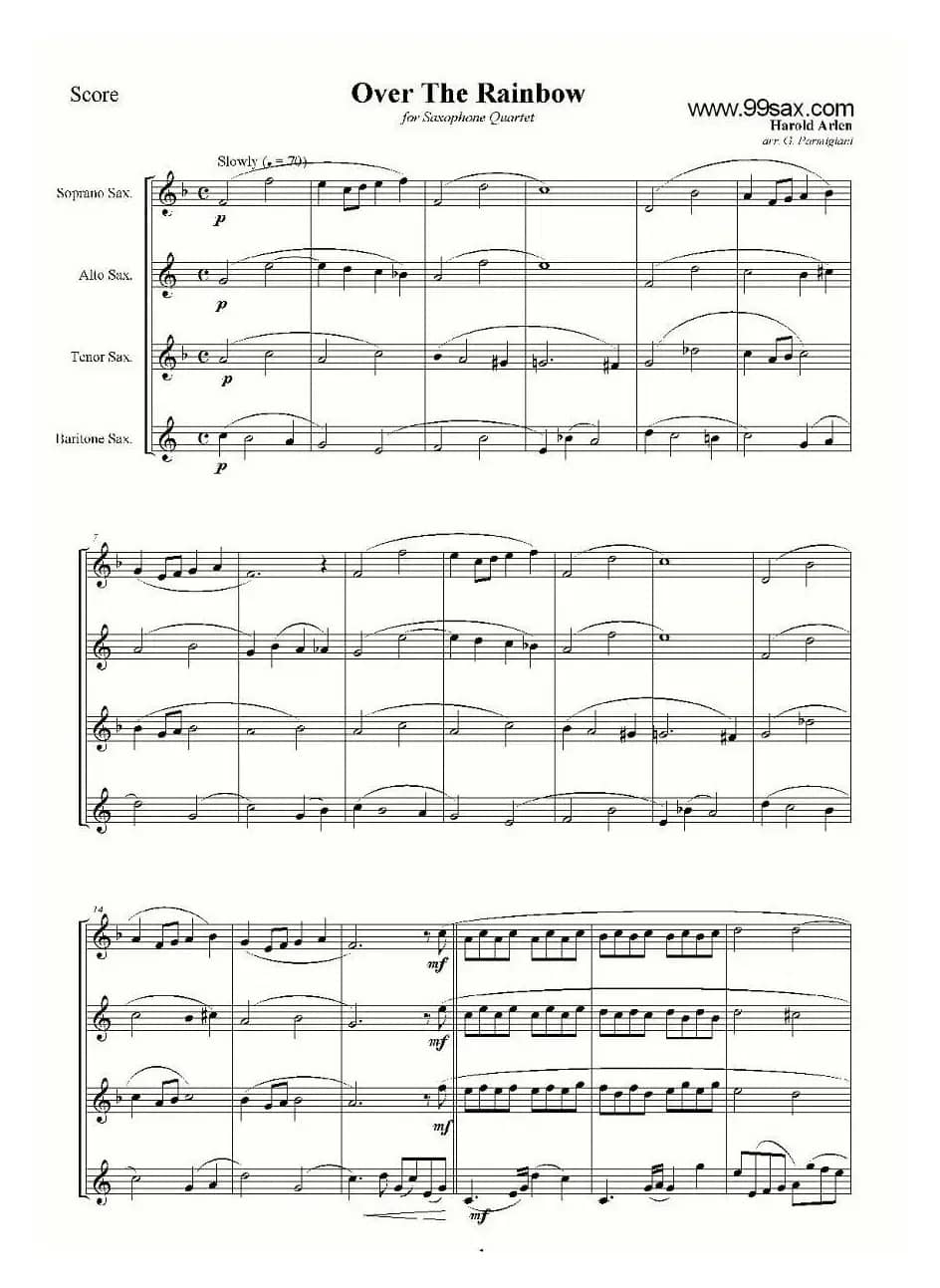 Over The Rainbow（四重奏）