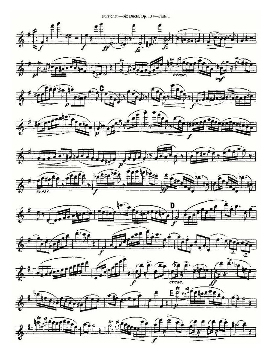 Six Duets, Op.137 之二（二重奏 六首作品 137号）