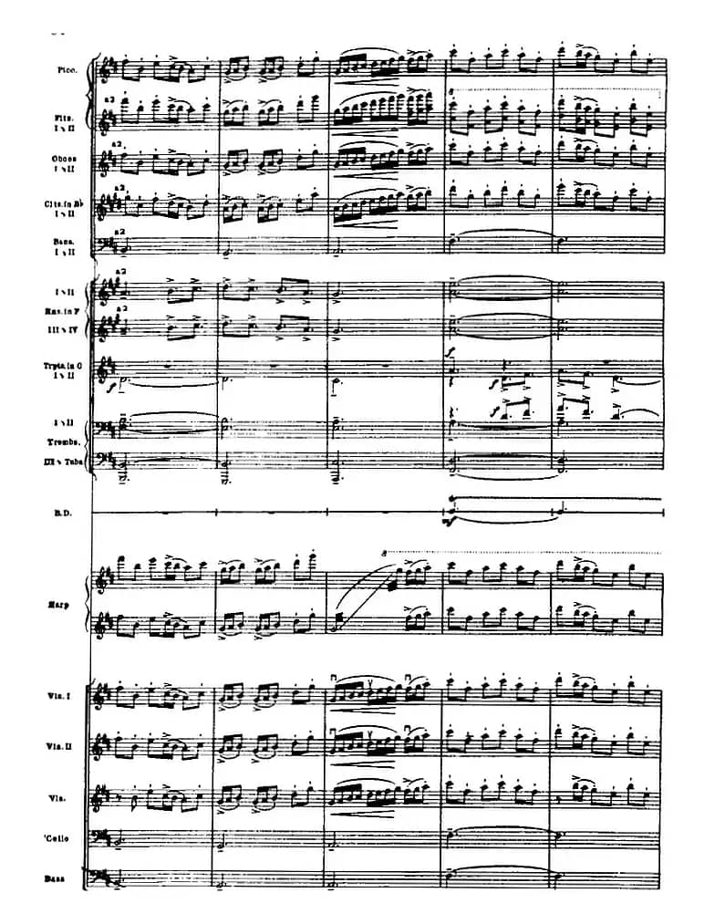 浦塞尔主题变奏与赋格曲（P31-P65）（管弦乐队总谱）