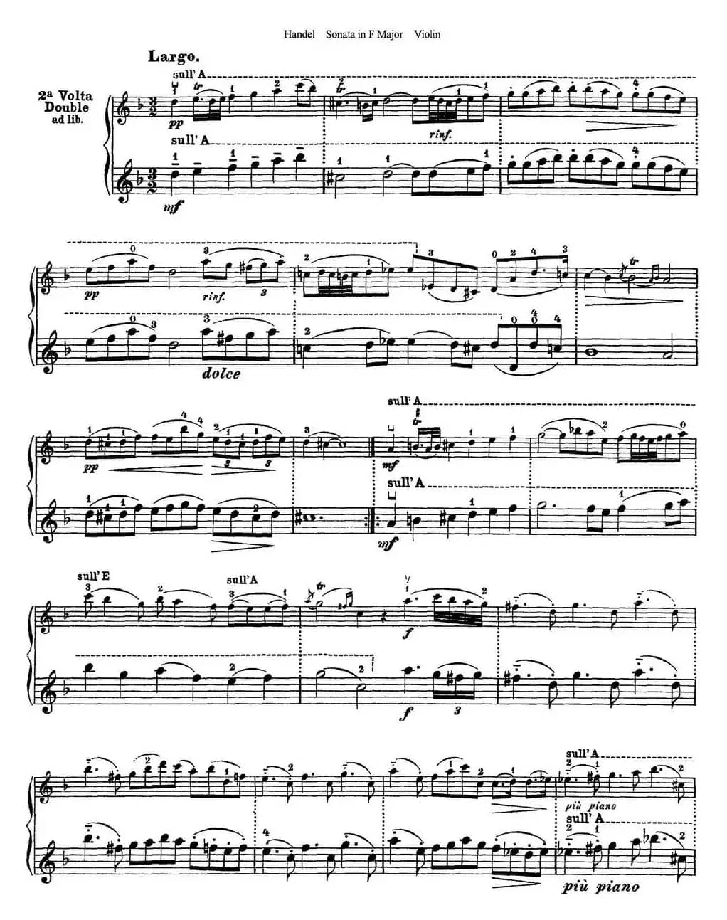 Violin Sonata No.3 in F major