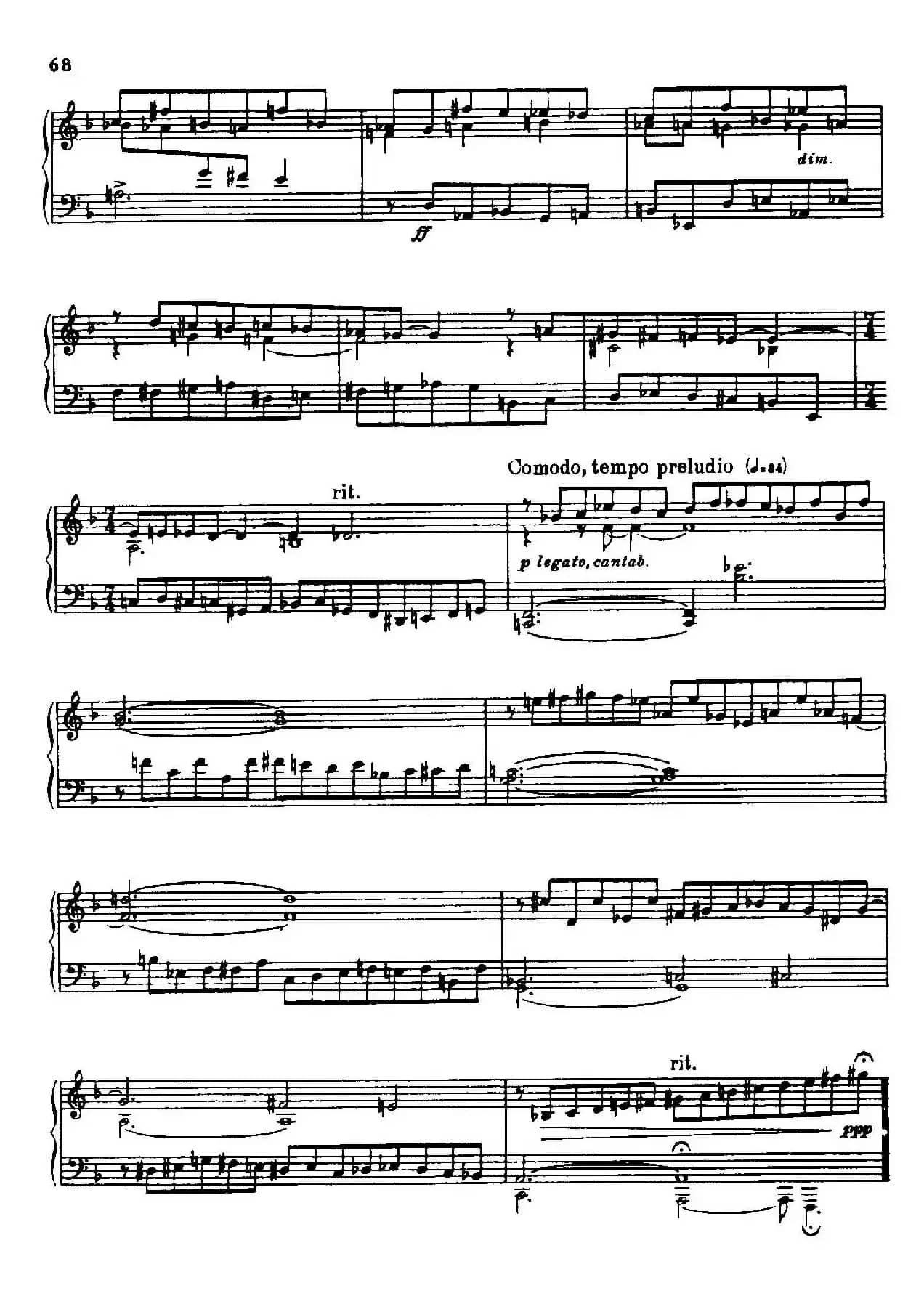 24 Preludes and Fugues Part.2 Op.45（24首前奏曲与赋格·第二部分·23）