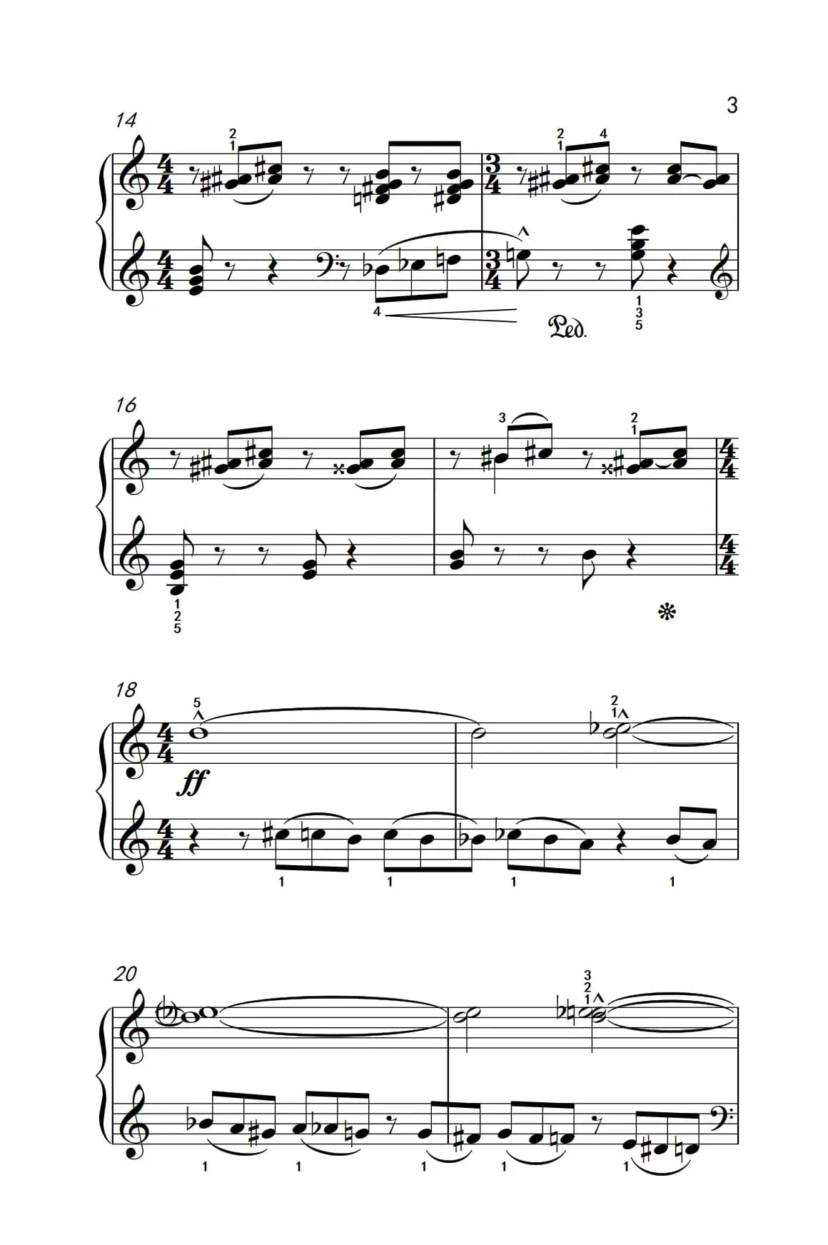 切分音（三）（巴托克 小宇宙 钢琴教程 5）