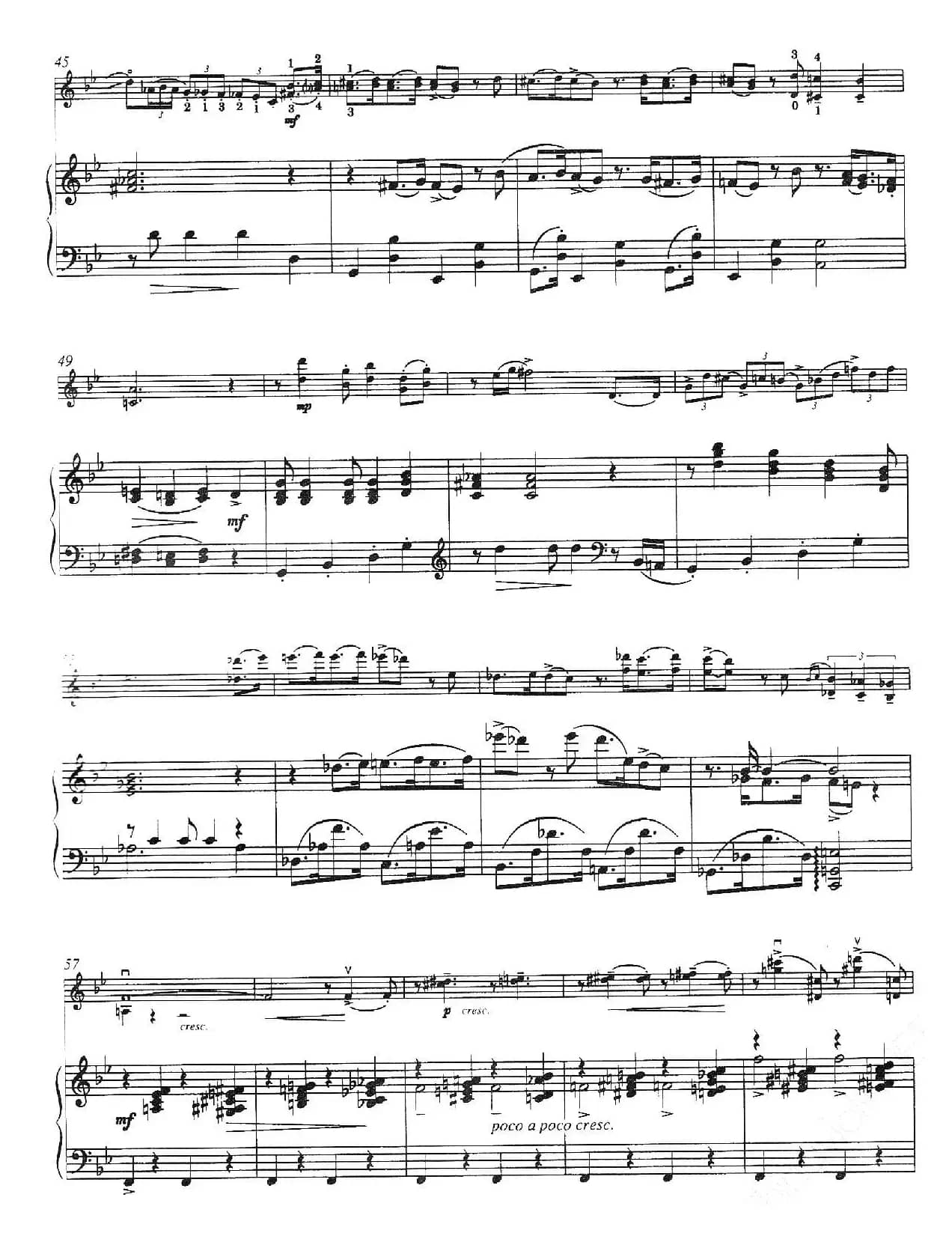 布鲁斯速度（Tempo di Blues）（选自《波吉与贝丝》）（小提琴+钢琴伴奏）