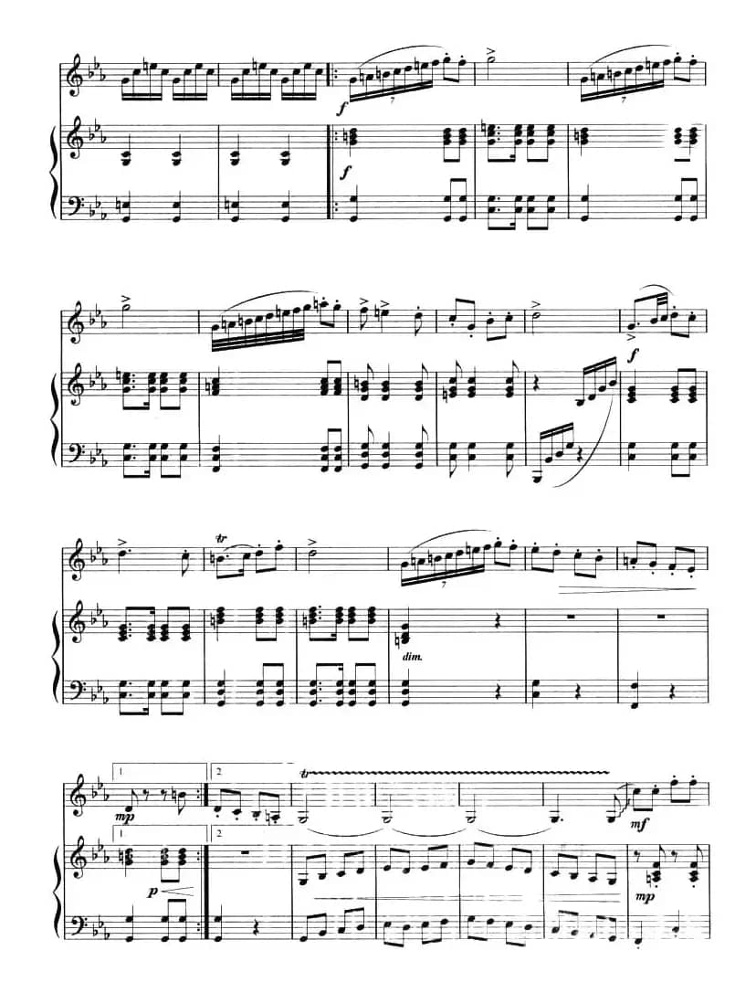 向往（曲笛+钢琴）