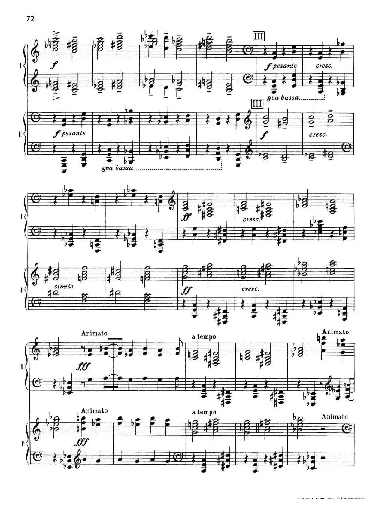 The Planets Op.32（双钢琴）（行星·第五乐章 土星—老年使者）