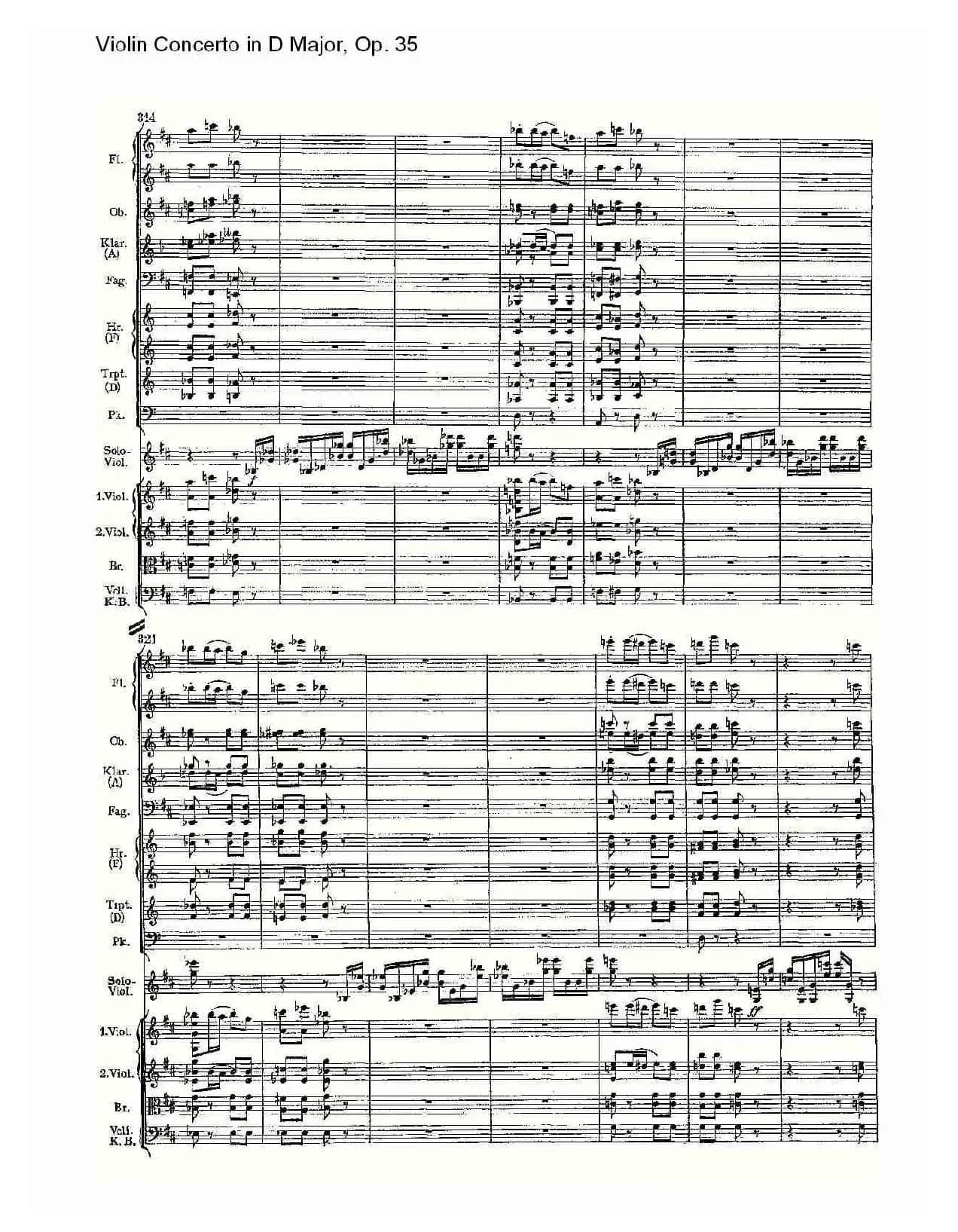 D大调小提琴协奏曲, Op.35第三乐章（一）