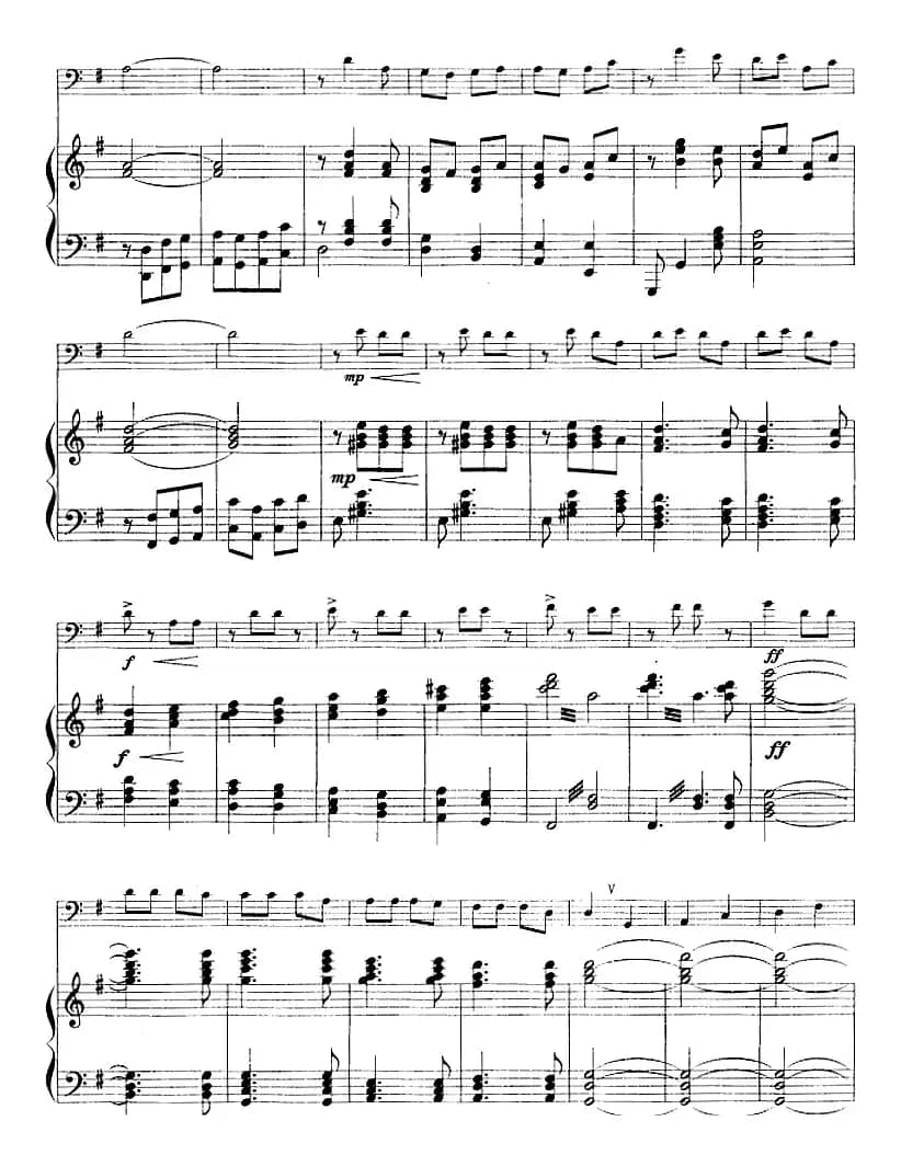 太阳一出满天红（长号+钢琴伴奏）