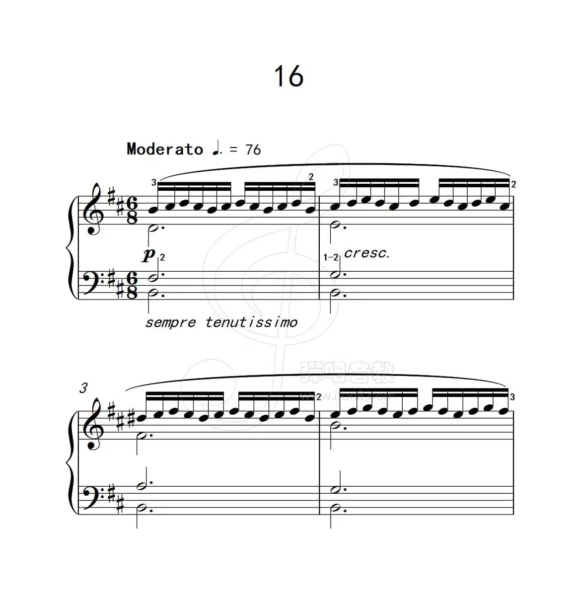 练习曲 16（克拉莫钢琴练习曲60首）