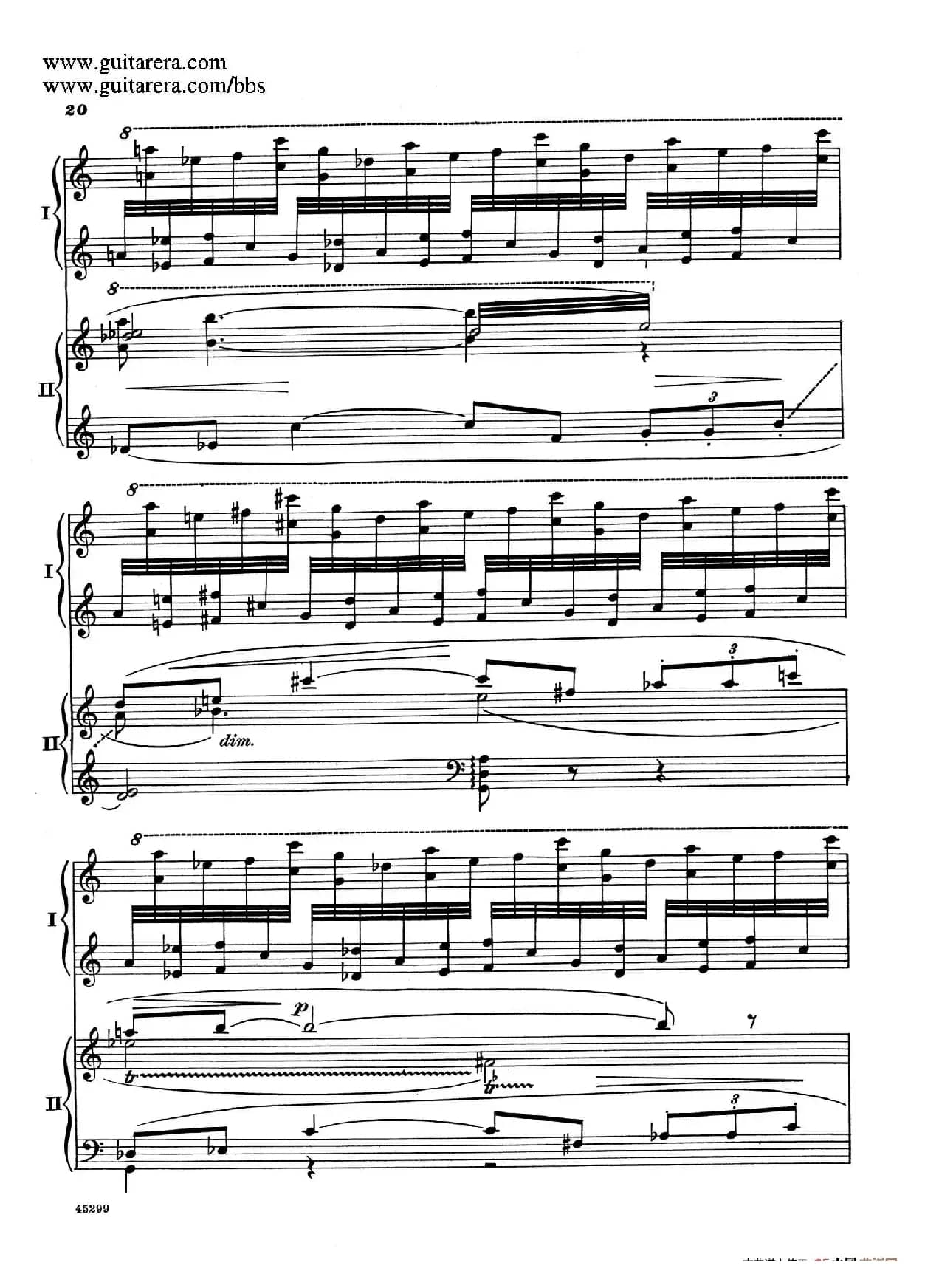 Piano Concerto Op.38（钢琴协奏曲·双钢琴·第一乐章）