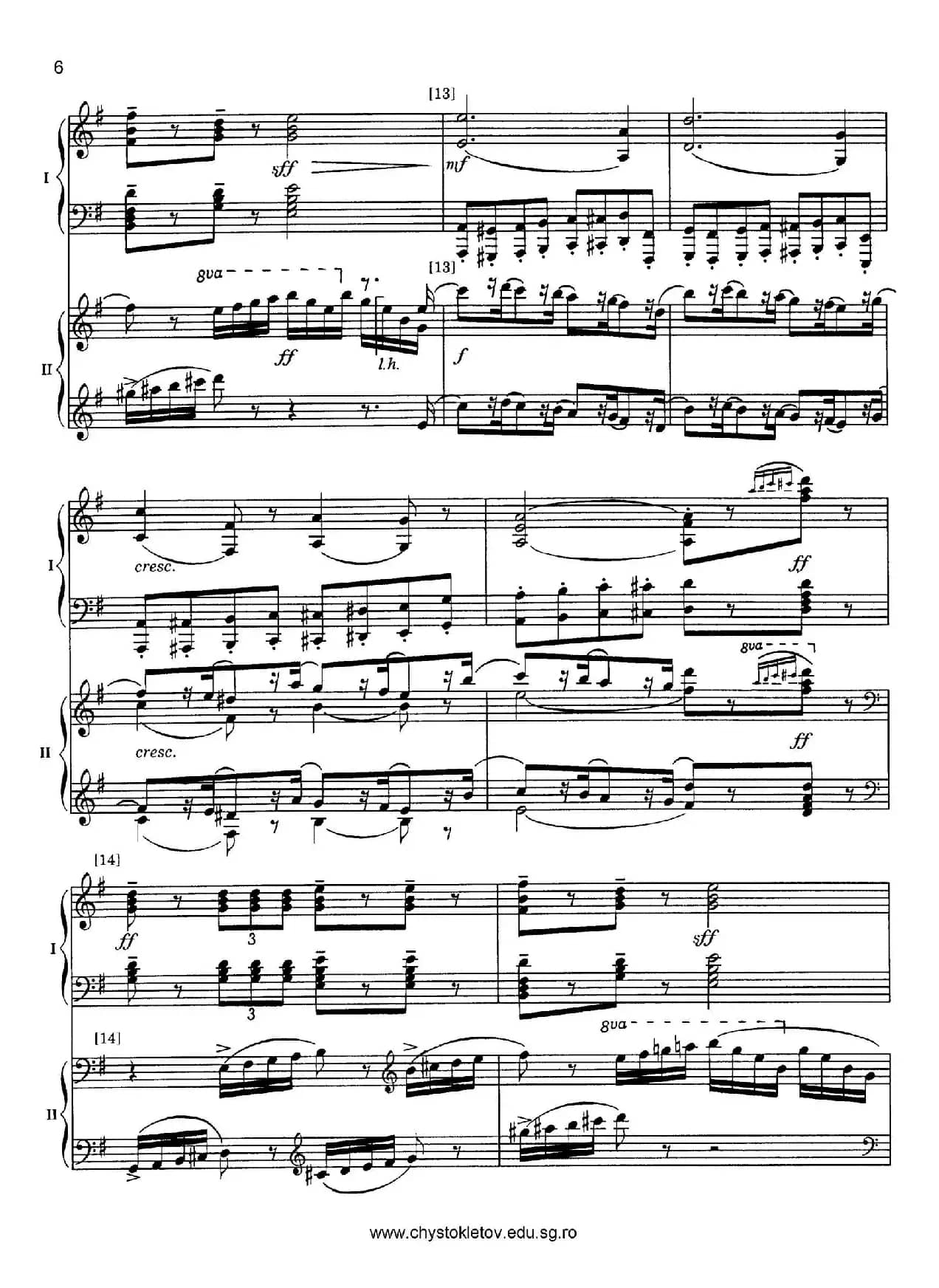 Nutcracker Op.71 芭蕾舞剧《胡桃夹子》（改编双钢琴版·第二部分）