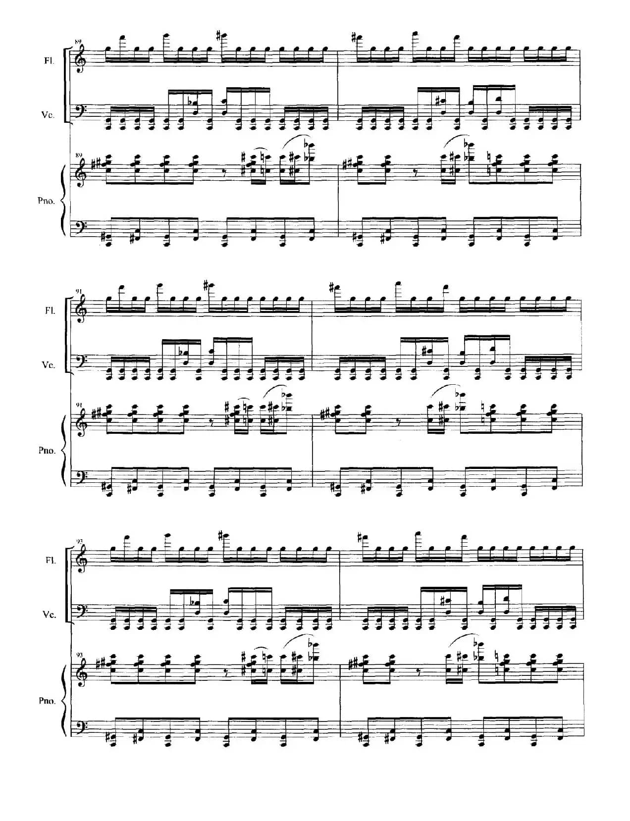 大风歌（长笛+大提琴+钢琴）