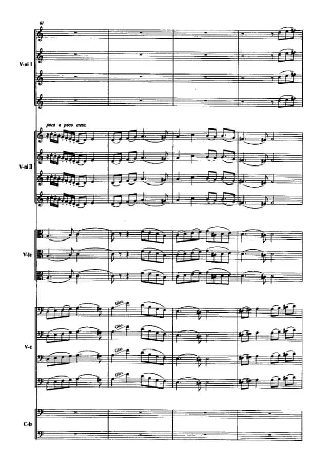 半个月亮爬上来（弦乐队+独奏小提琴+女中音）