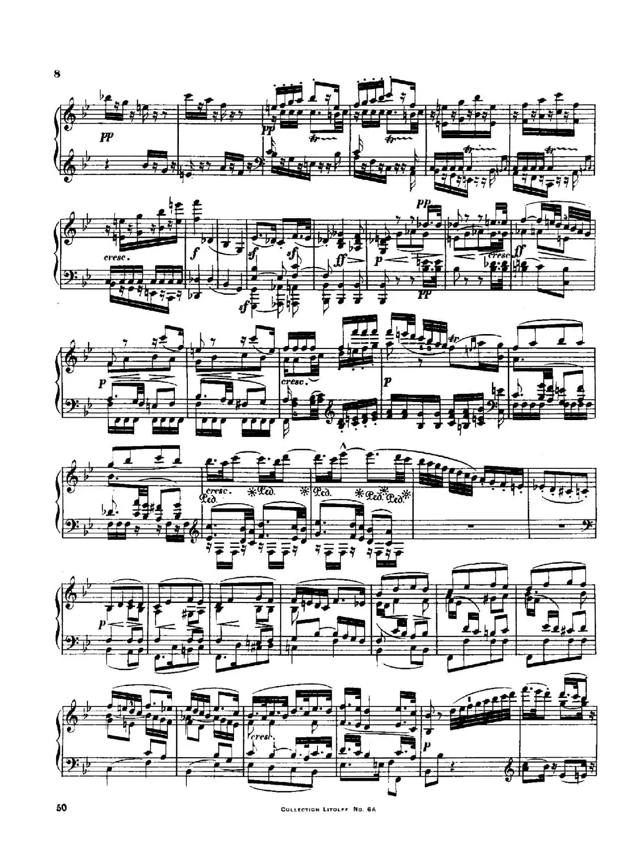 String Quartet No.3 in D Major Op.18-3（D大调第三弦乐四重奏·钢琴独奏版）