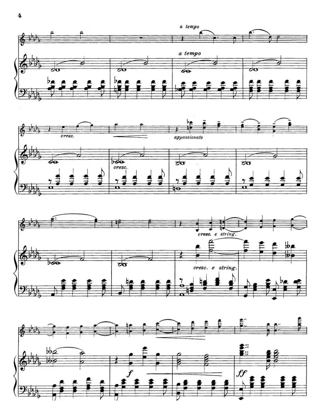 Nur wer die Sehnsucht kennt（小提琴+钢琴伴奏）