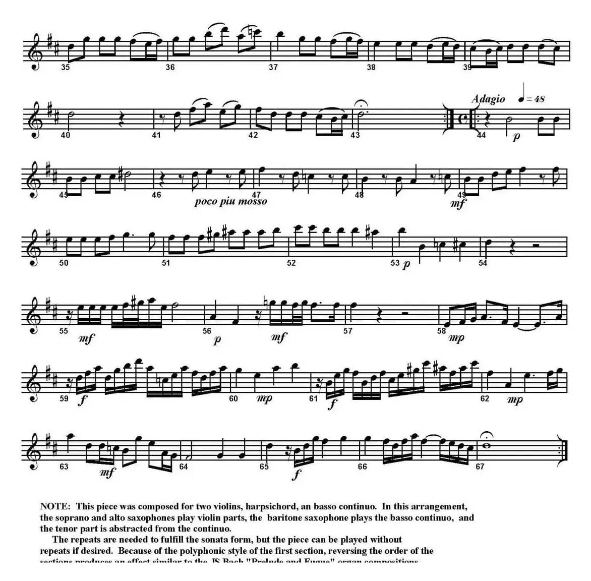 La Raspona（四重奏·中音萨克斯分谱）