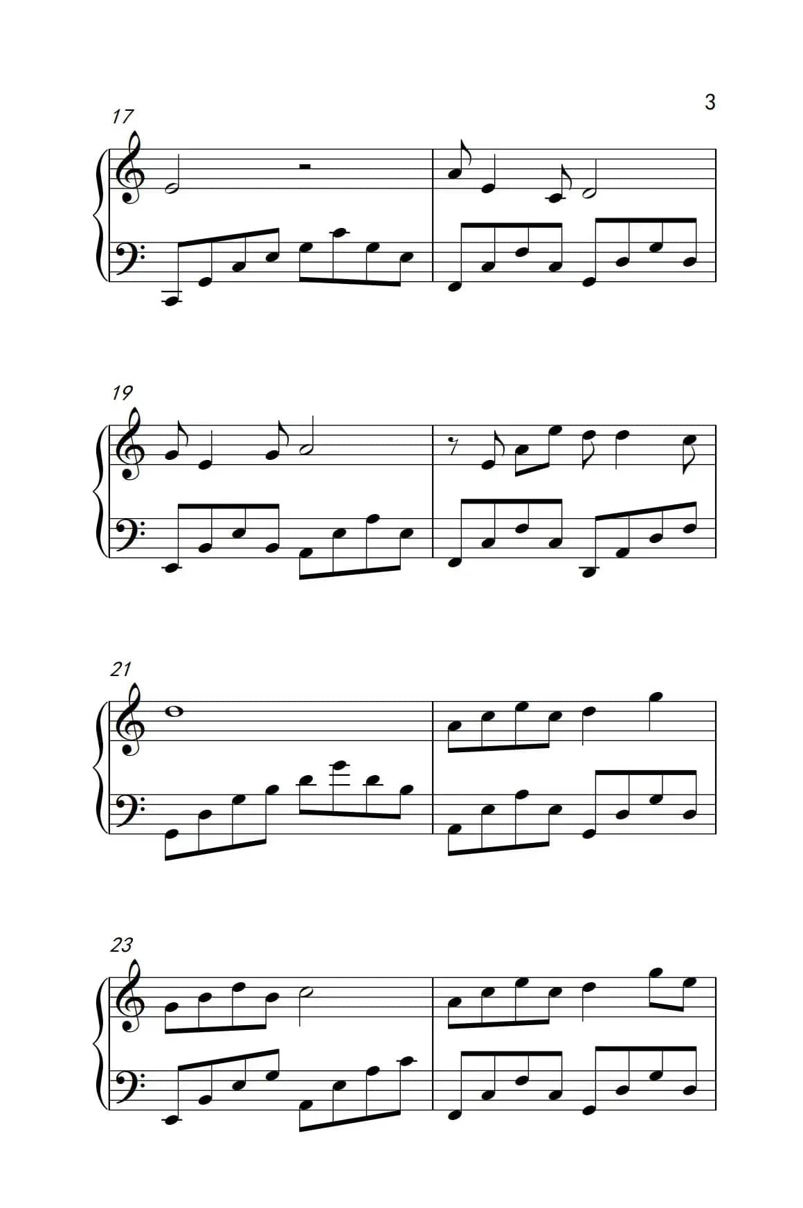 海上的月亮（《弹吧音教》制谱版）