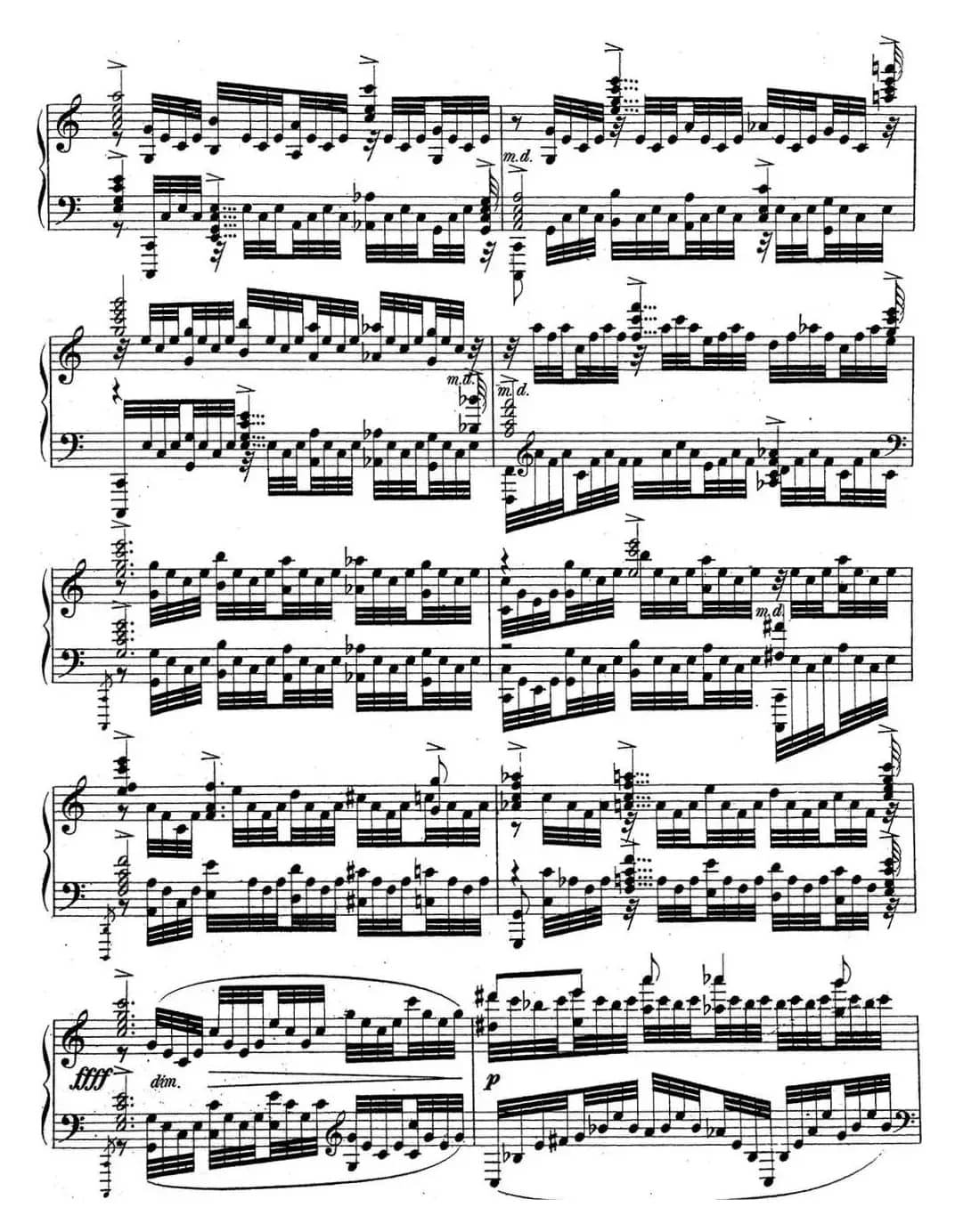 拉赫玛尼诺夫 音乐瞬间 Op.16 No.6 C大调