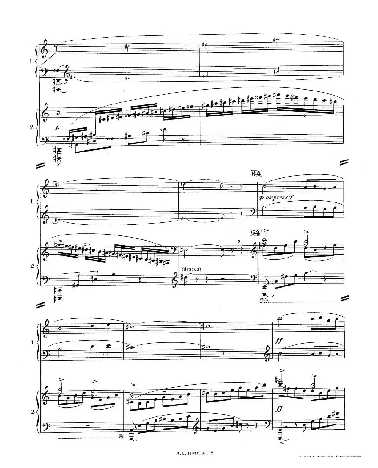 Concerto for 2 Pianos in d Minor（d小调双钢琴协奏曲· 第三乐章）