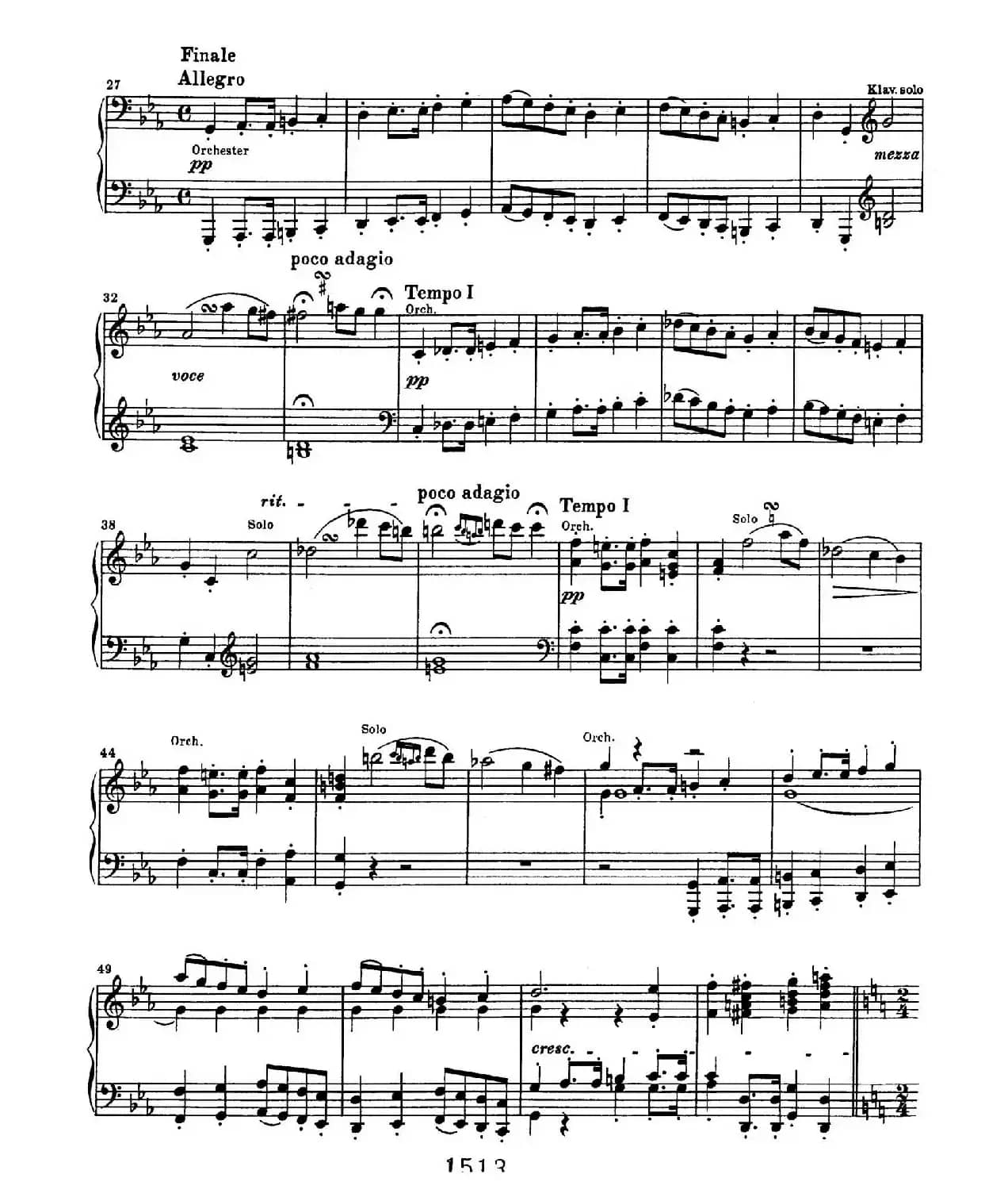 Choral Fantasia in c Minor Op.80（c小调合唱幻想曲·钢琴独奏版）