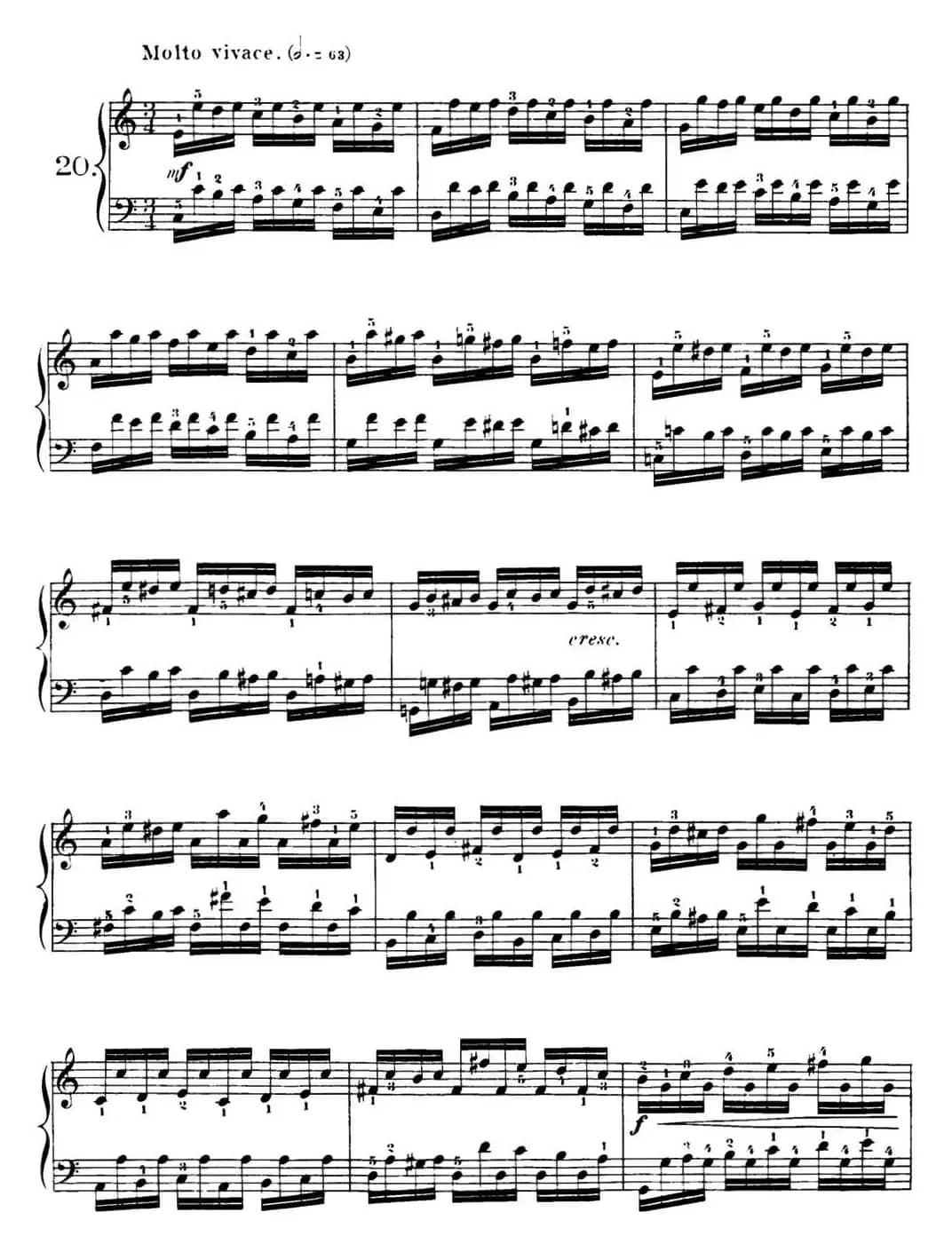 40首车尔尼Op.299钢琴快速练习曲（NO.20）