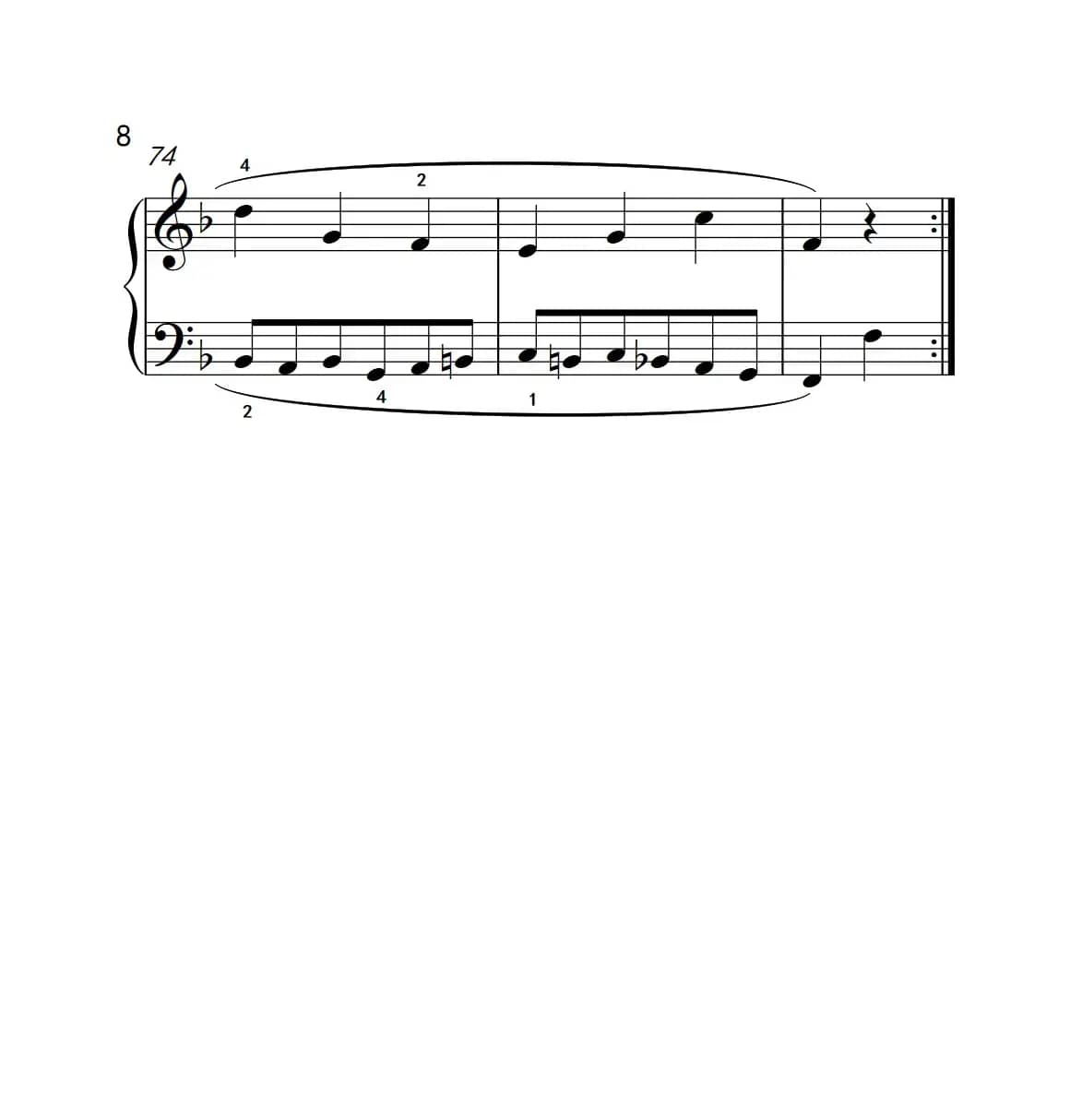 奏鸣曲 Opus 2 Nr.1 第三乐章（贝多芬奏鸣曲集 1）