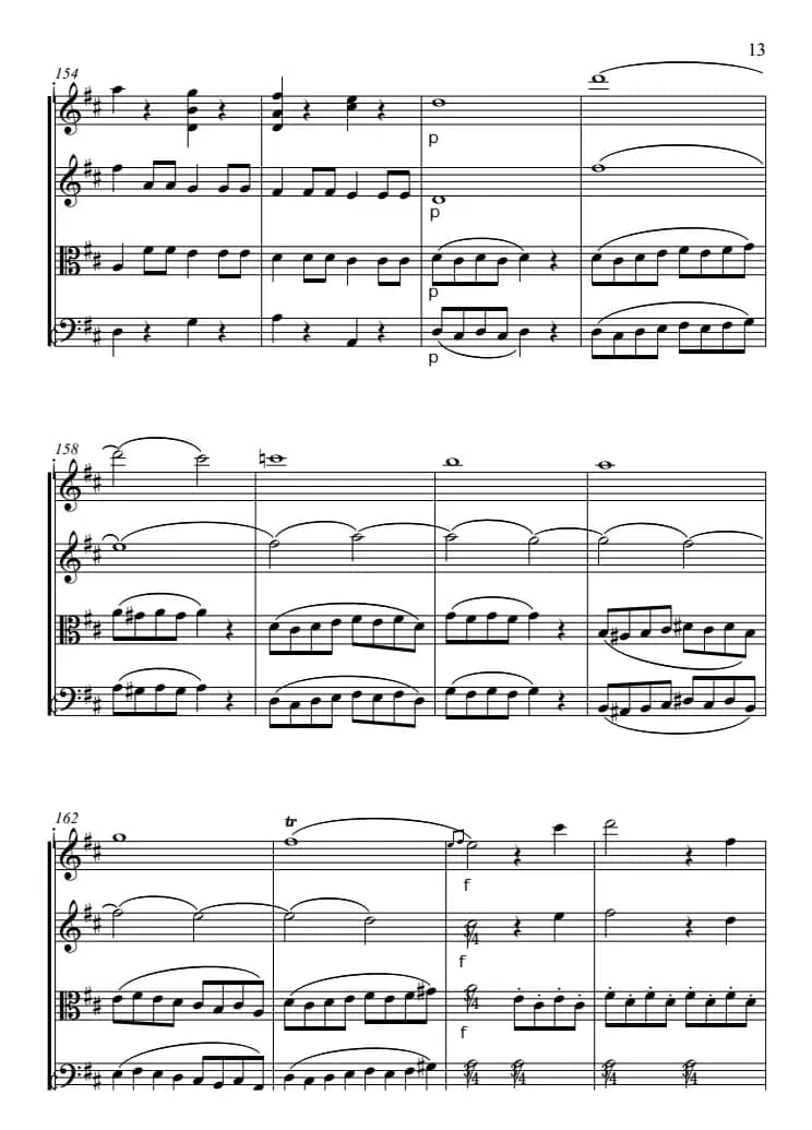 费加罗的婚礼（弦乐四重奏）