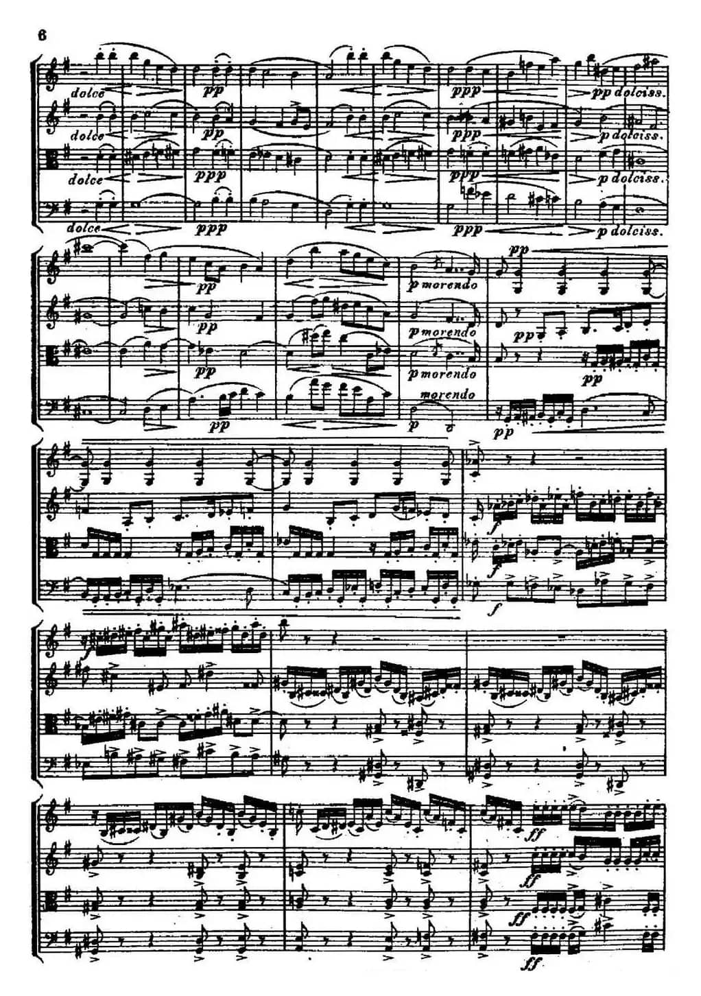 STREICHQUARTETT（E小调弦乐四重奏、I）