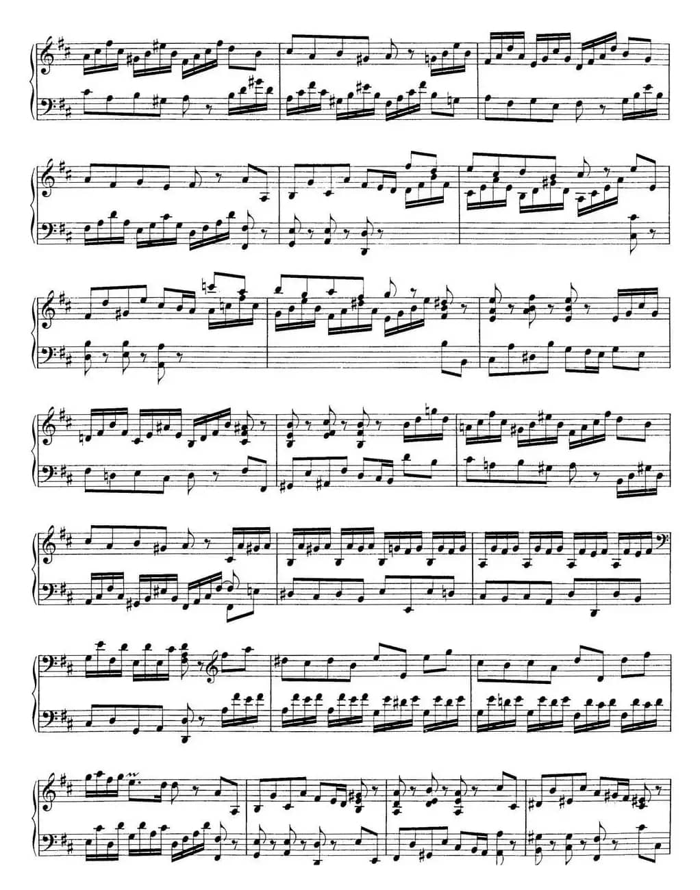 Toccata BWV 912（7首托卡塔·No.3 D大调）