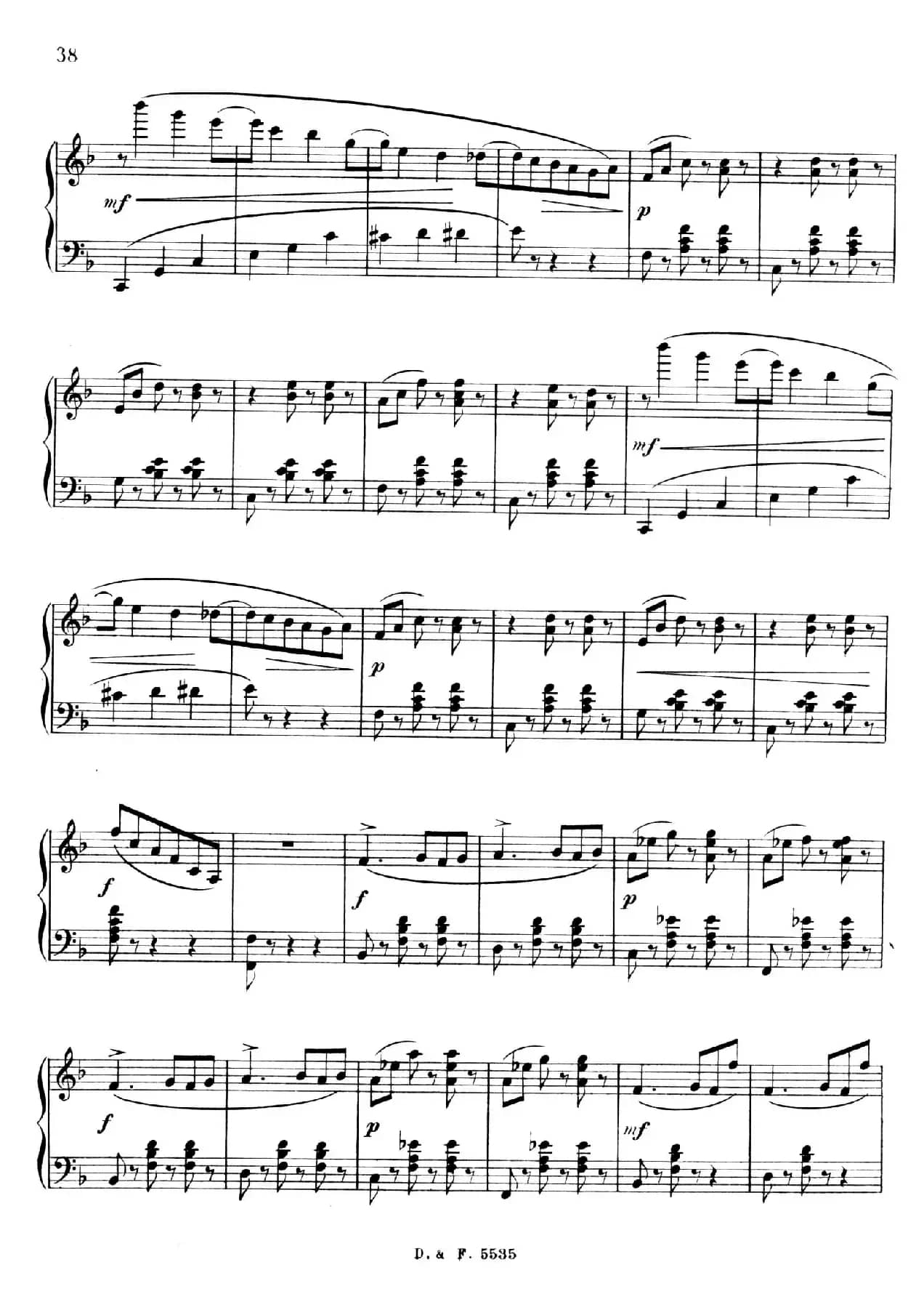 F大调第四圆舞曲 Valse No.4 （Op.90）