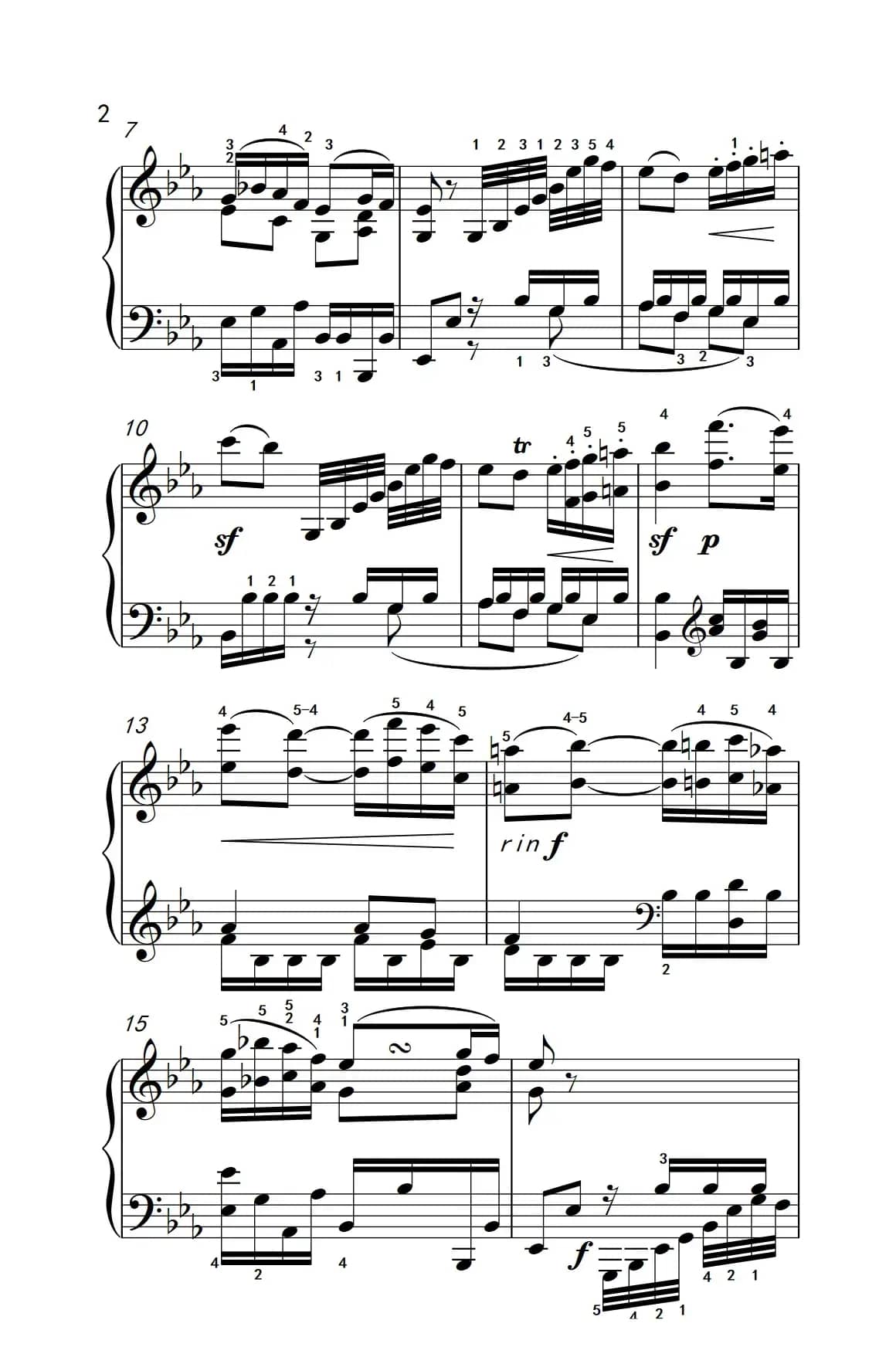 奏鸣曲 Opus 7 第四乐章（贝多芬奏鸣曲集 2）