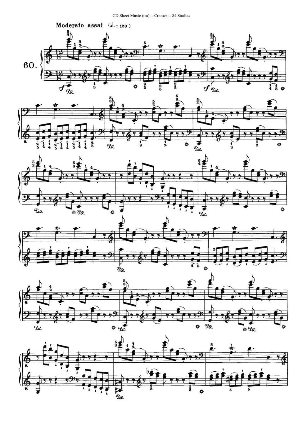 Cramer - 84 exercices（56—60）（克拉莫84首钢琴练习曲）