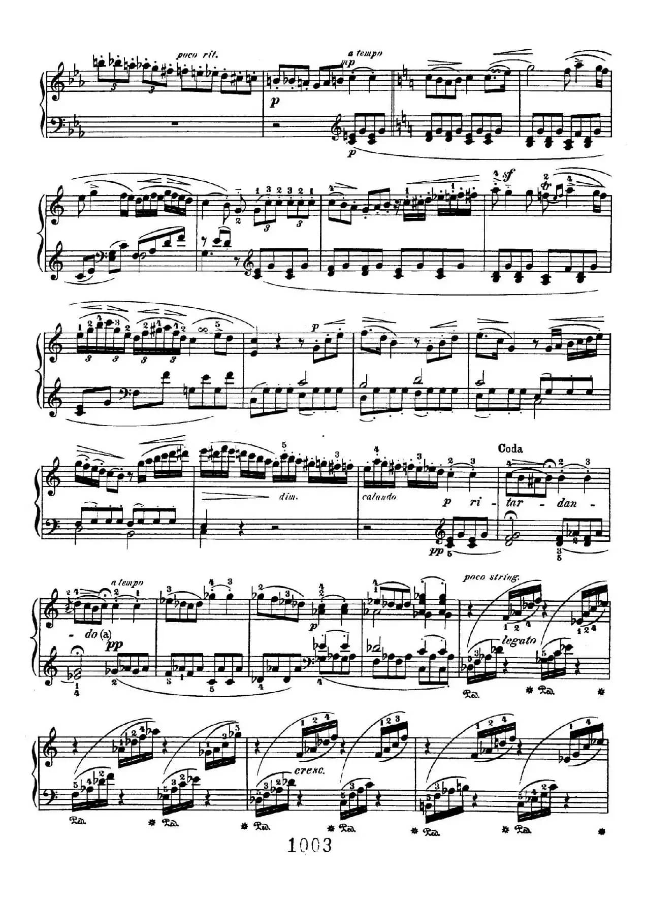 Two Rondos Op.51 No.1（2首回旋曲·1、C大调）