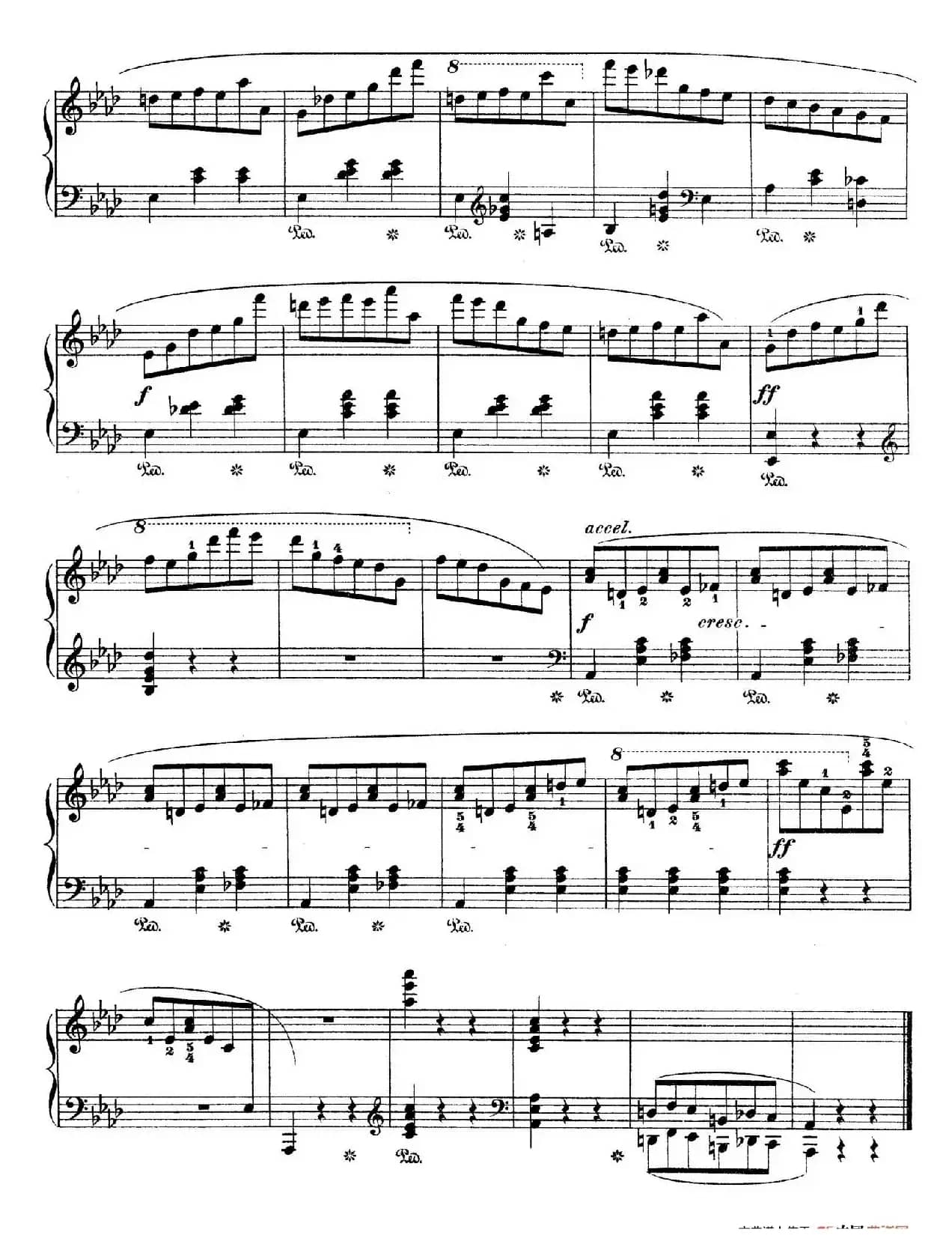 Grande Valse in A-flat Major Op.42(降A大调华丽圆舞曲)