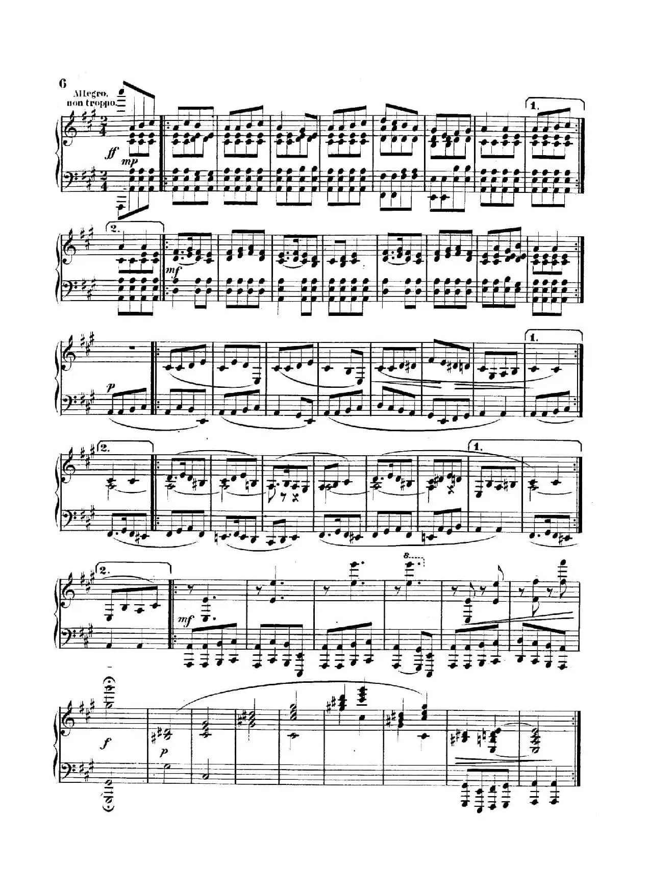 Variations on Yankee Doodle from Miscellenies Op.93（扬基嘟得主题变奏曲）
