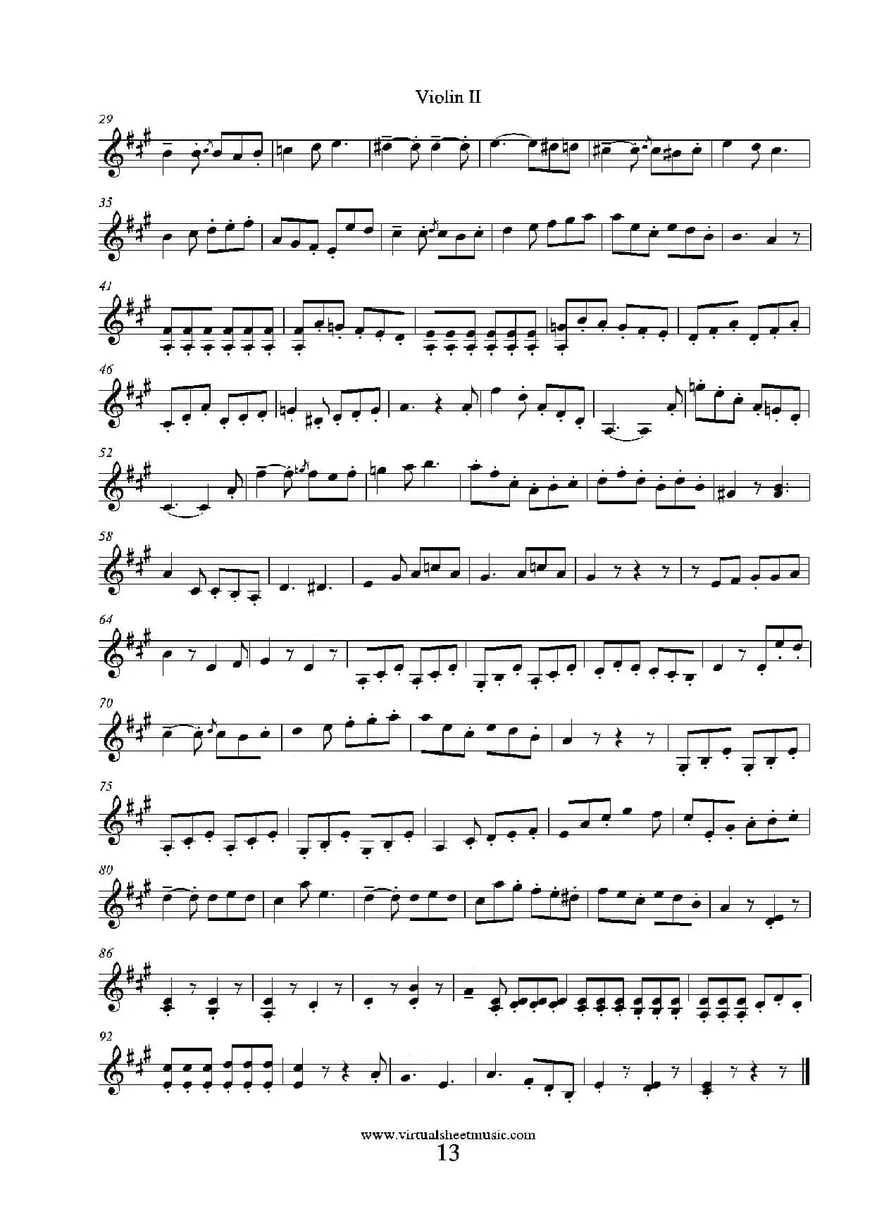 6 Small Duets（六部小合唱）Op.38 Violin II（第二小提琴分谱）