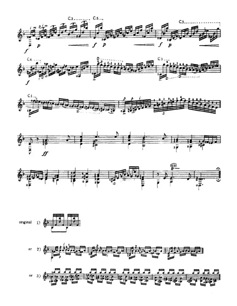 恰空舞曲（古典吉他）