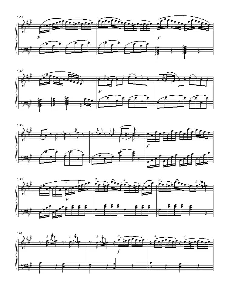 A大调钢琴奏鸣曲