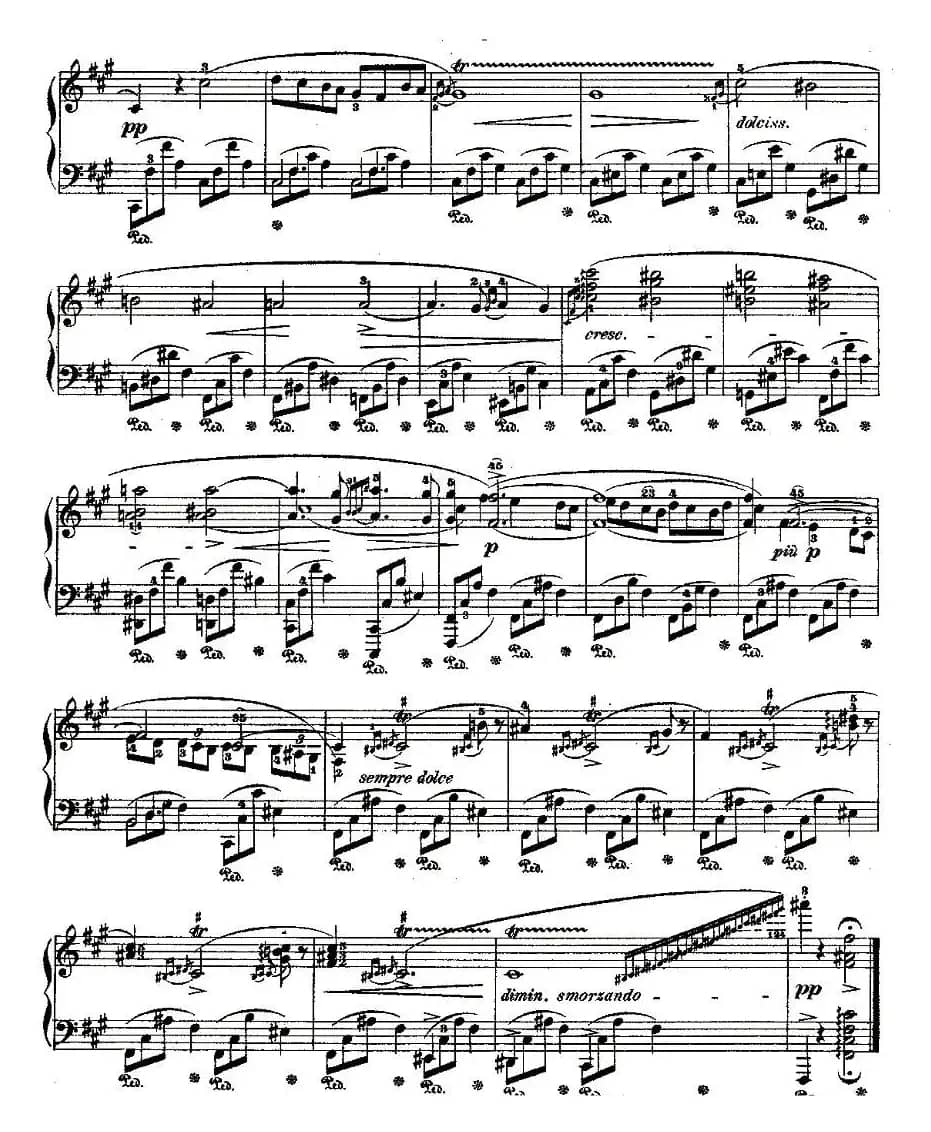 升f小调夜曲Op.48－2（Deux  Nocturnes）