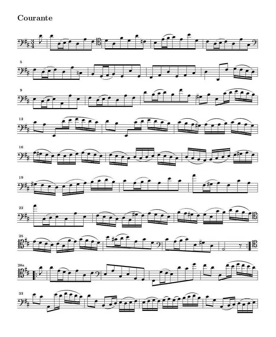 巴赫无伴奏大提琴练习曲之六