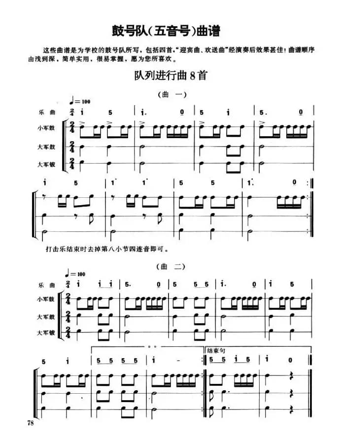 鼓号队（五音号）队列进行曲8首