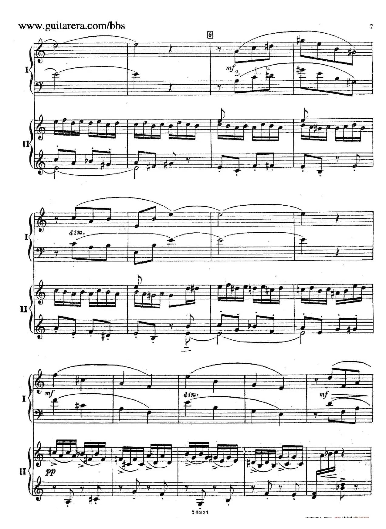 Rhapsody On A Theme Of Paganini Op.43（帕格尼尼主题狂想曲·双钢琴）（P1——20）