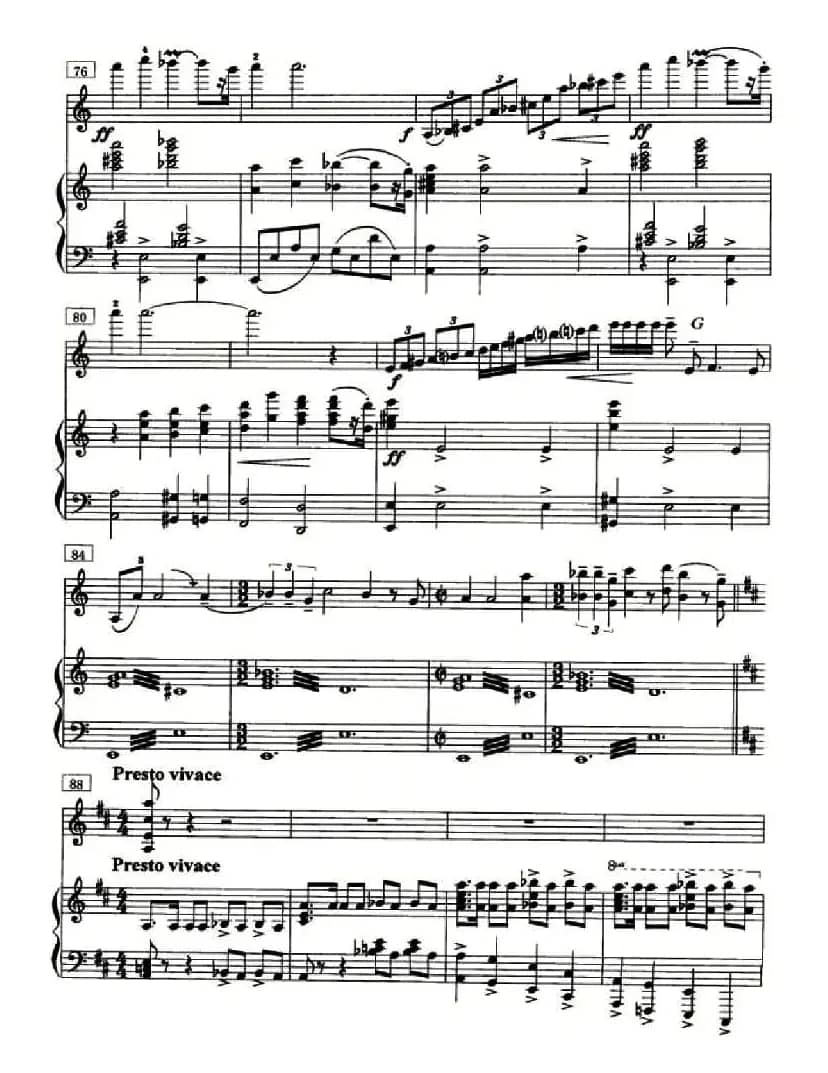 鼓声（小提琴+钢琴）